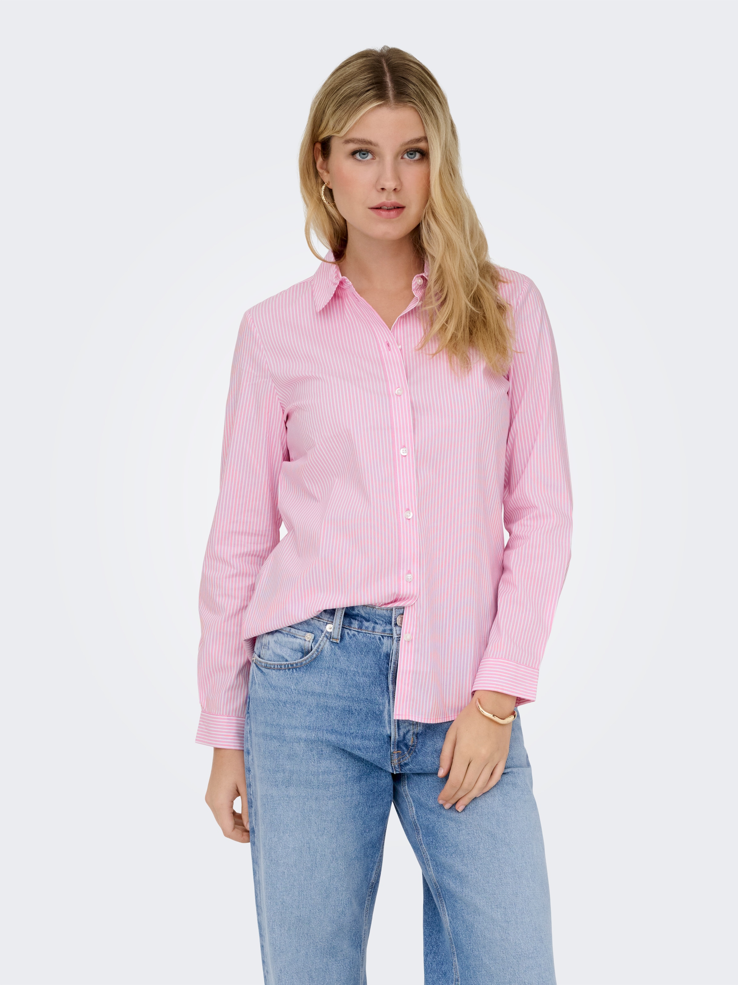 JDY Hemdbluse »JDYMIO L/S SHIRT WVN NOOS« Baumwollmischung, regular fit