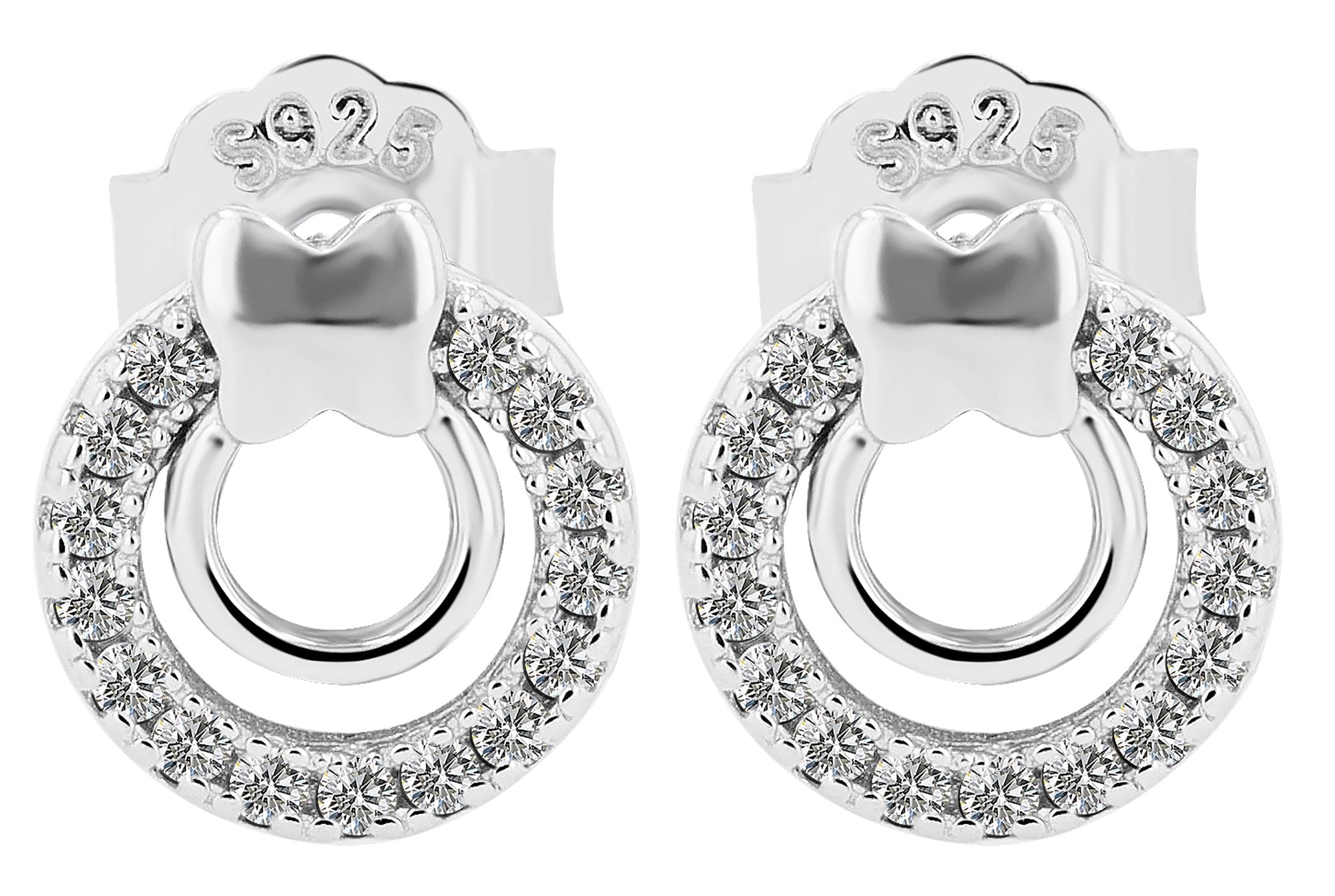 Adelia´s Paar Ohrstecker »Damen Ohrringe ¿ Ohrstecker aus 925 Silber«