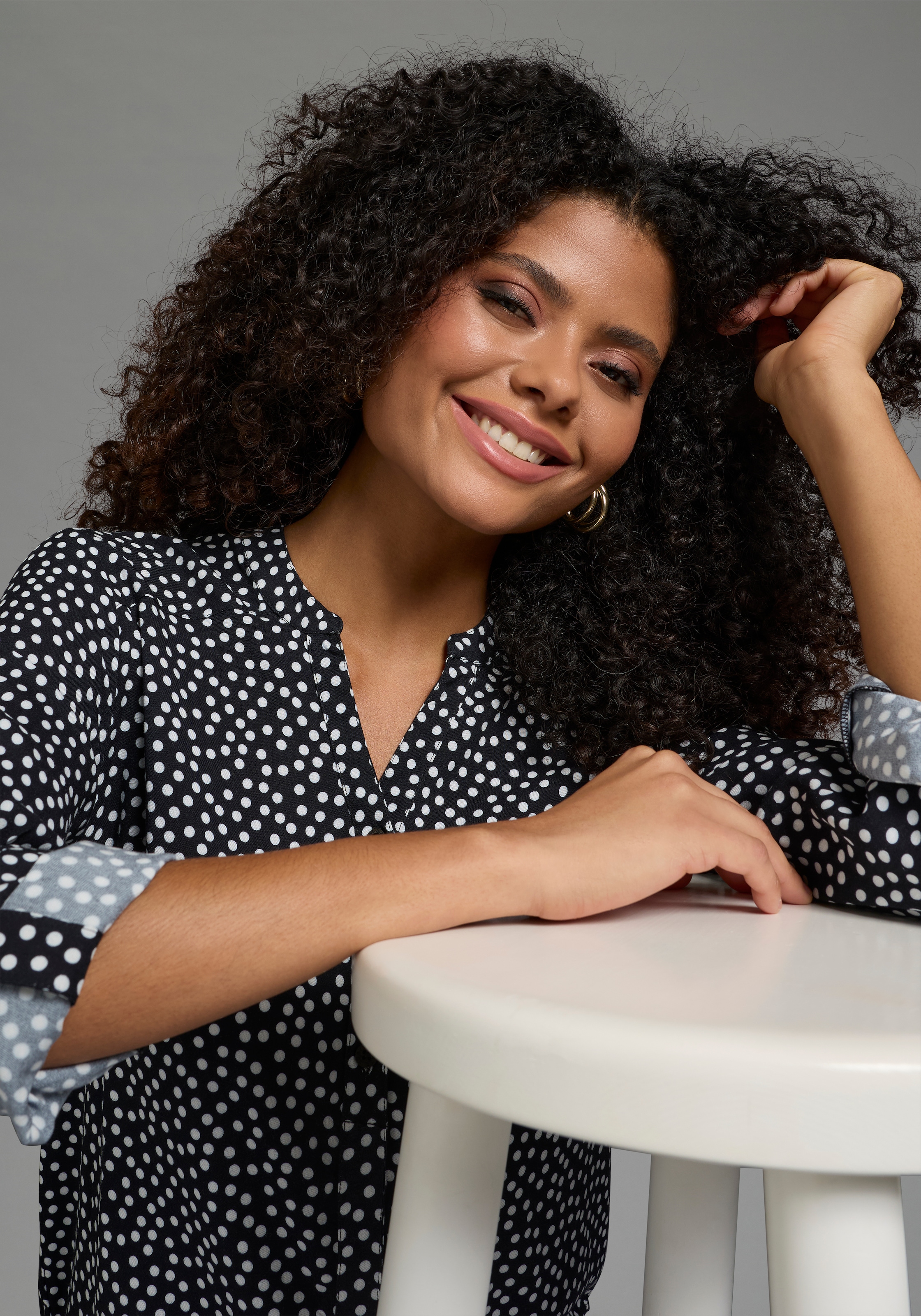 AJC Hemdbluse aus weich fließender Viskose