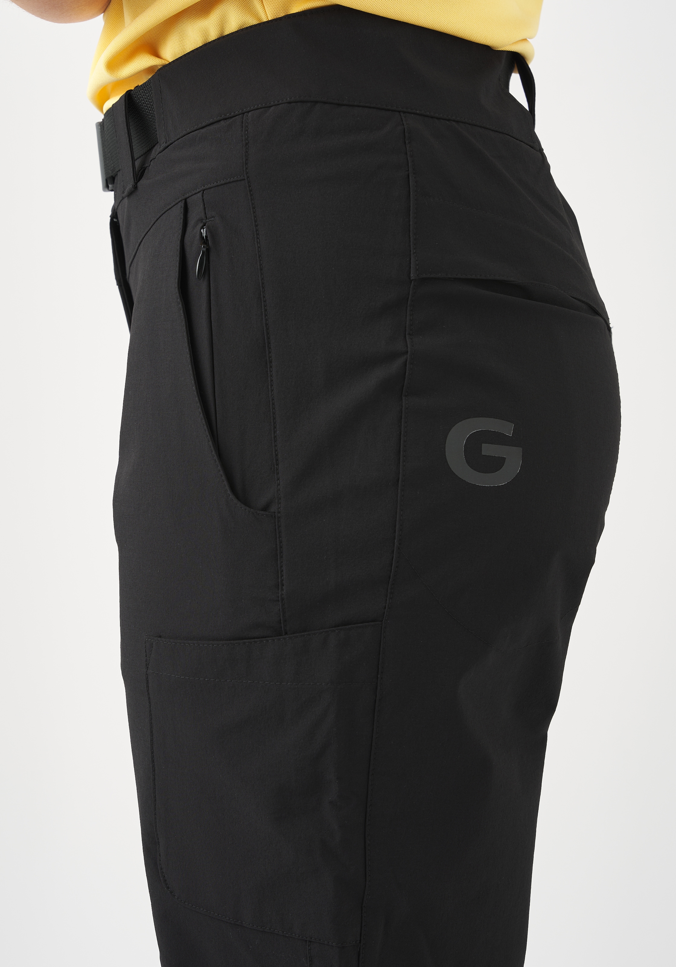 Gonso Fahrradhose »Ruth 3/4«  Damen 3/4 Radhose, Innenhose mit Sitzpolster, Bund inkl. Gürtel