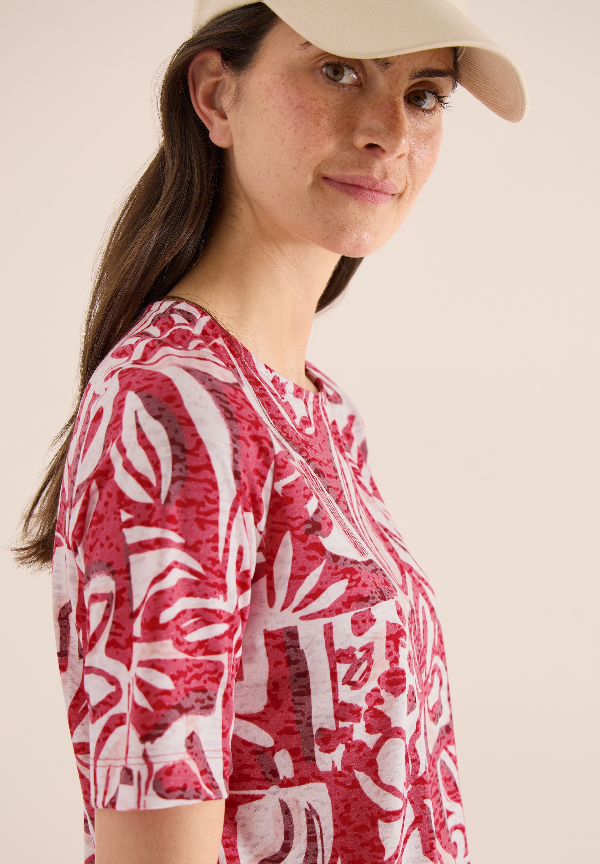 Cecil T-Shirt mit All-Over Print
