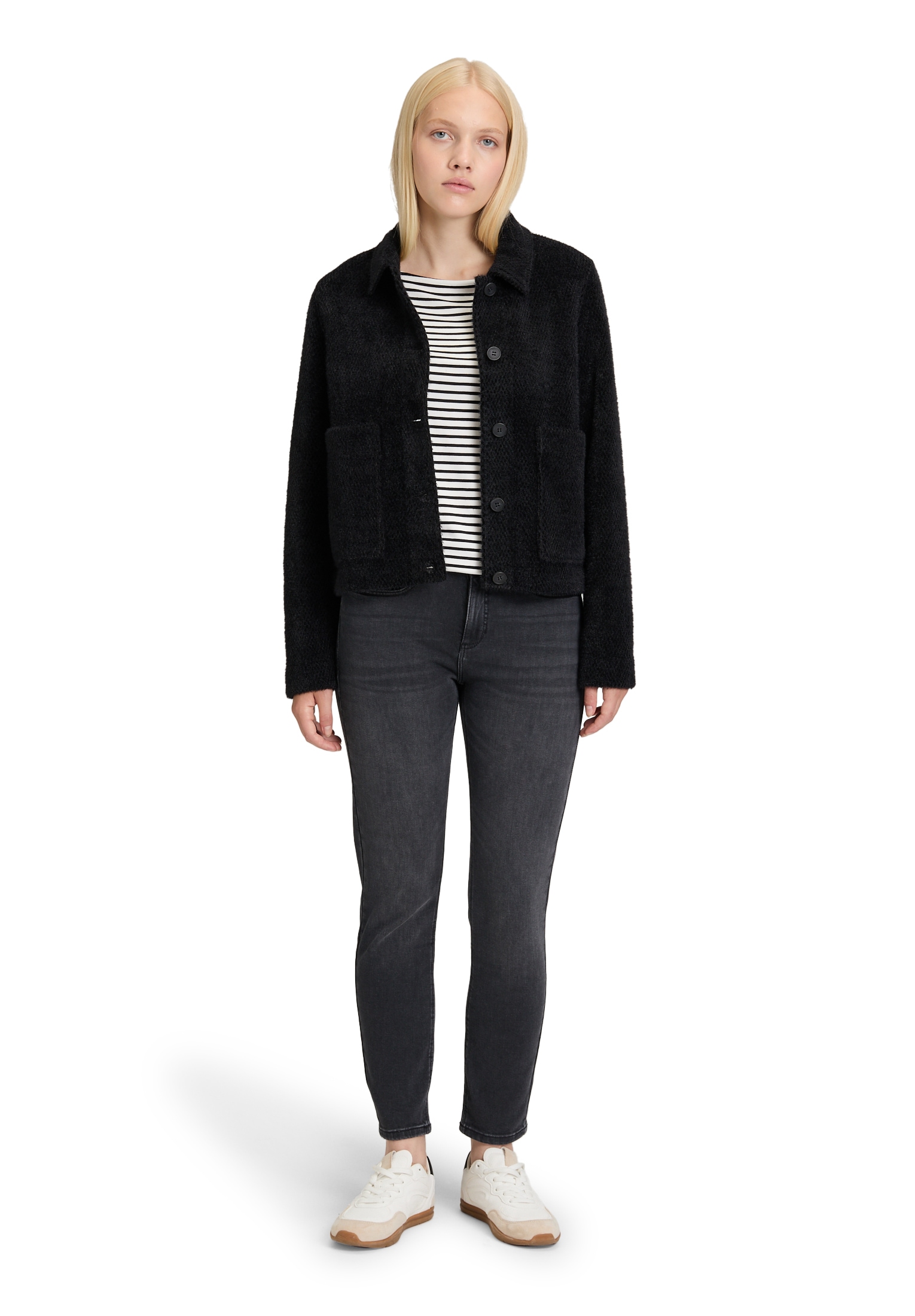 Betty&Co Outdoorjacke »Casual-Jacke mit Kragen«