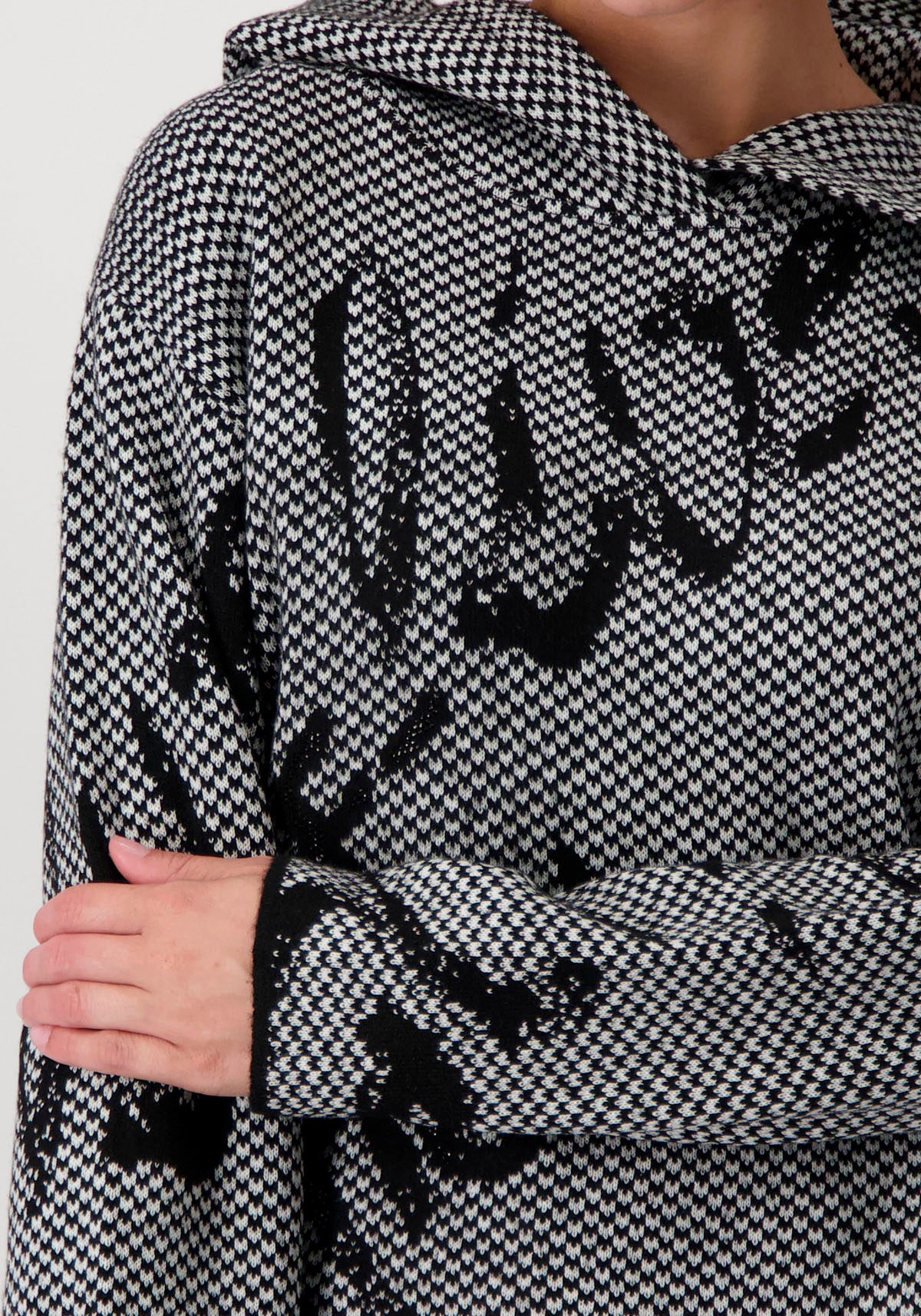 Monari Kapuzenpullover, mit Glitzerschriftzug