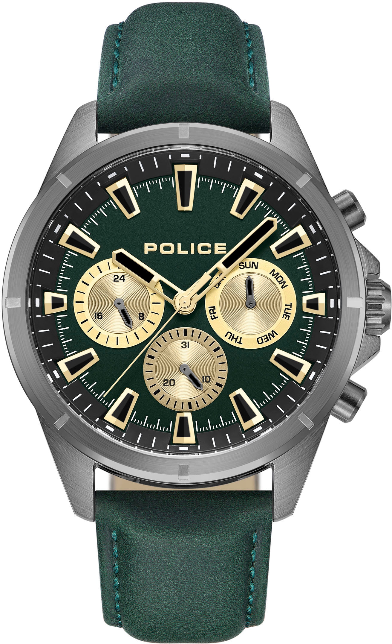 Police Multifunktionsuhr »MALAWI, PEWJF0005801«, Armbanduhr, Quarzuhr, Herrenuhr, Datum