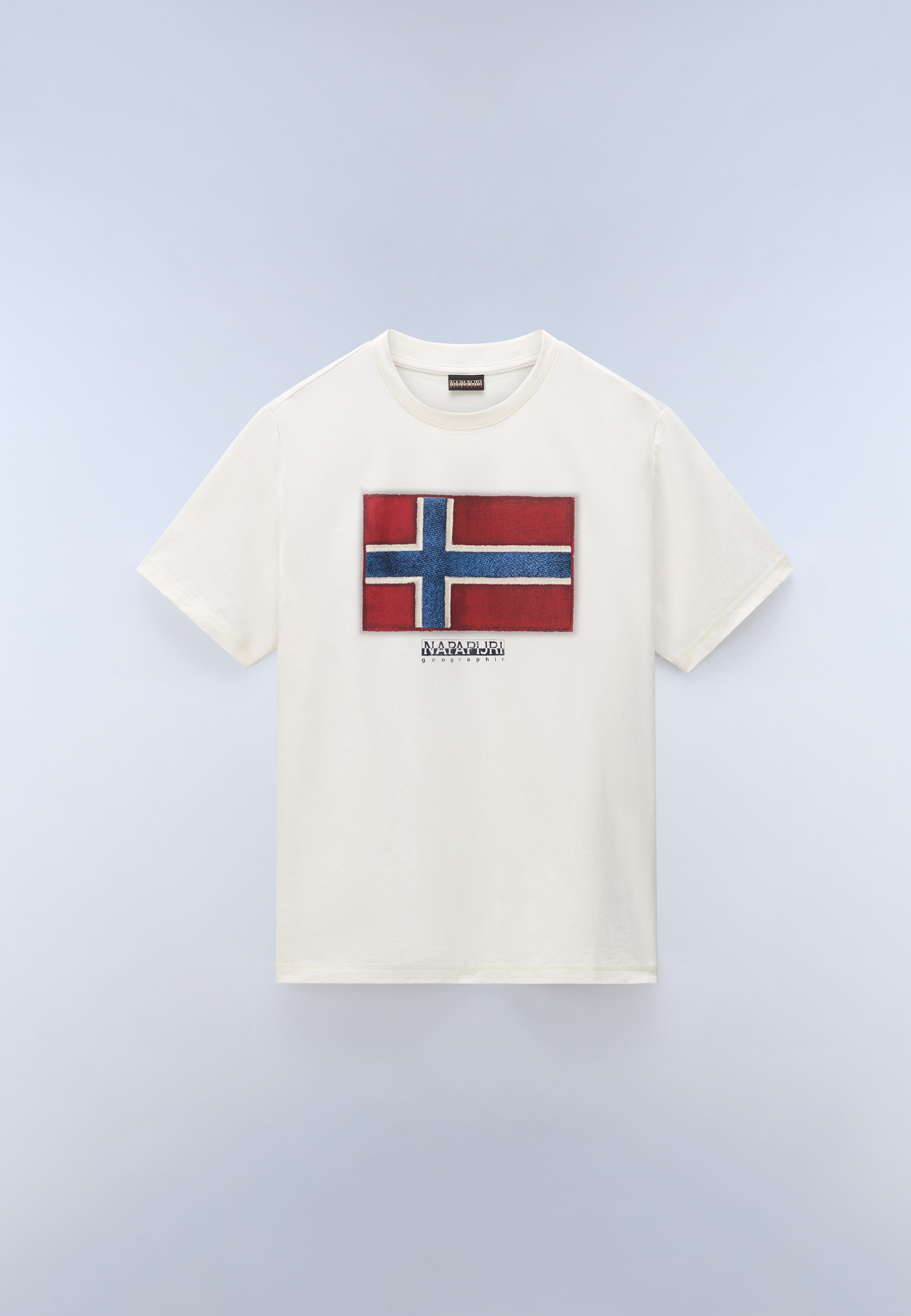 Napapijri T-Shirt »S-FLAG TIKI SS BLACK BEAUTY« mit Rundhalsausschnitt, T-Shirt-Schnitt, aus Baumwolle, normale Länge