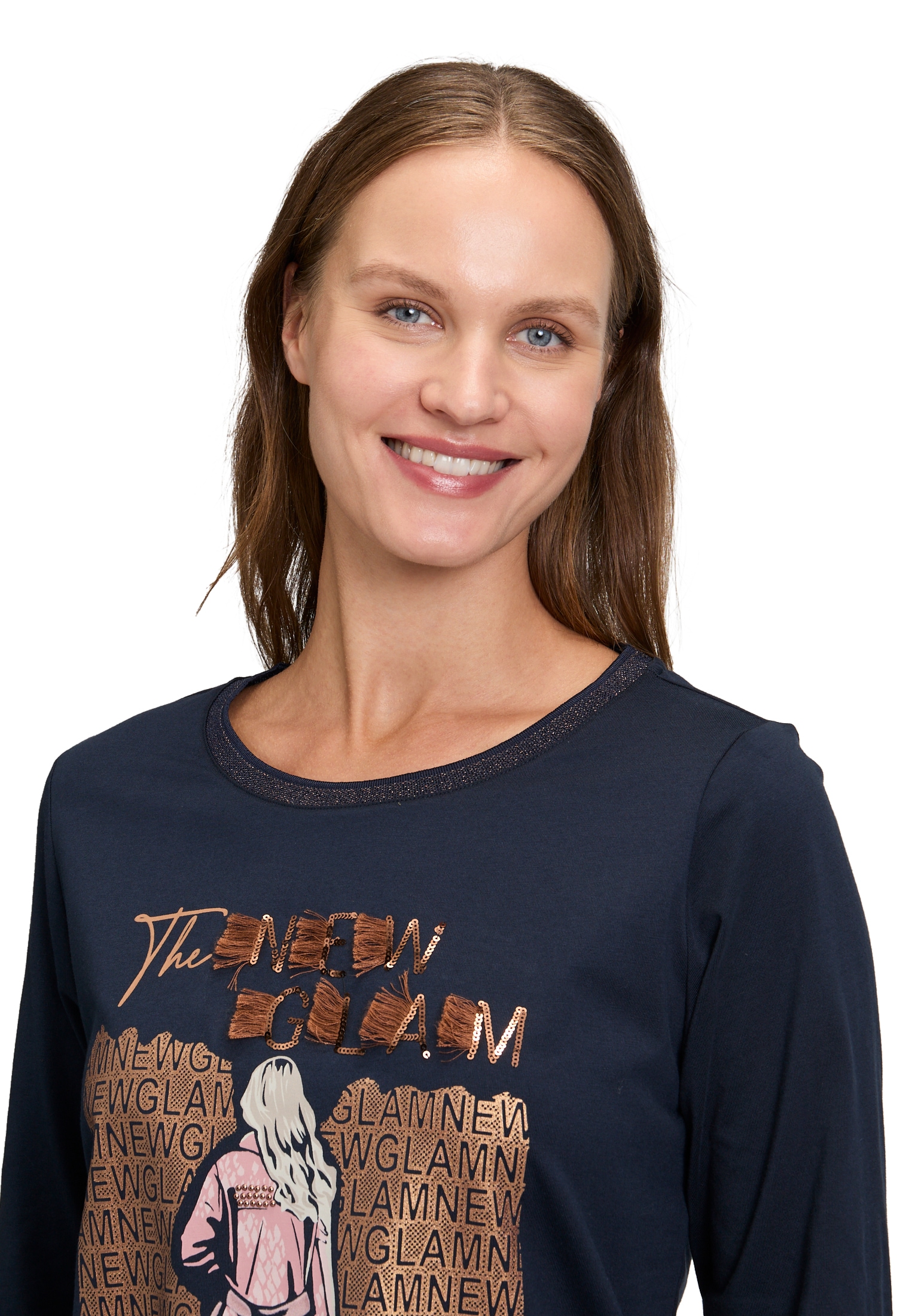Betty Barclay Langarmshirt »Basic Shirt mit Rippbündchen«