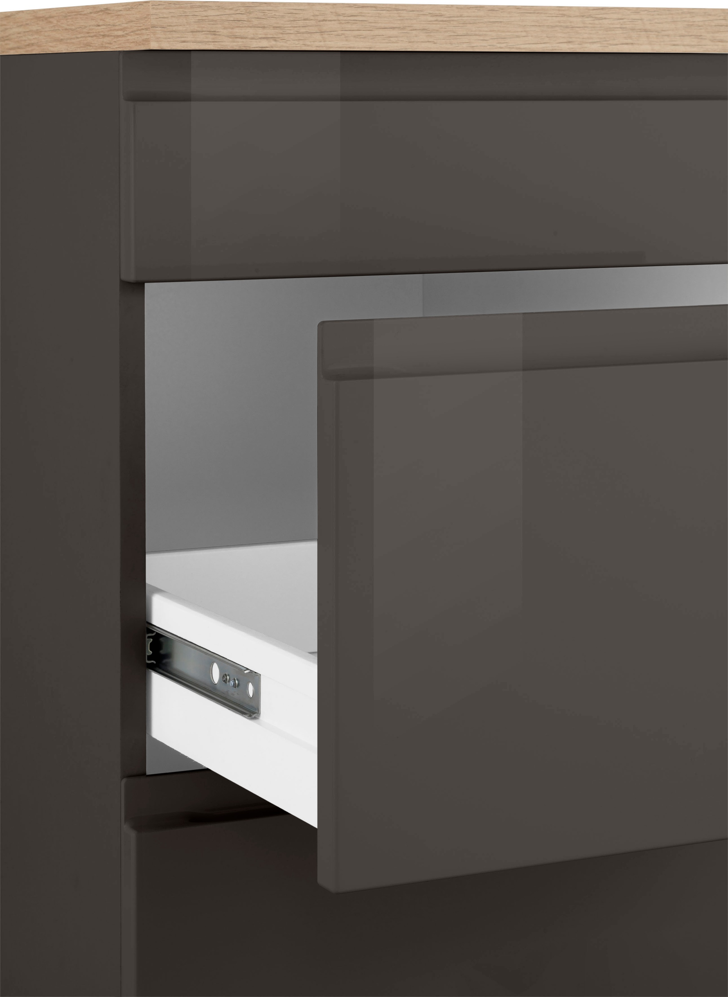 HELD MÖBEL Küche »Virginia«, Stellbreite 220/220 cm, wahlweise mit E-Geräten  im OTTO Online Shop