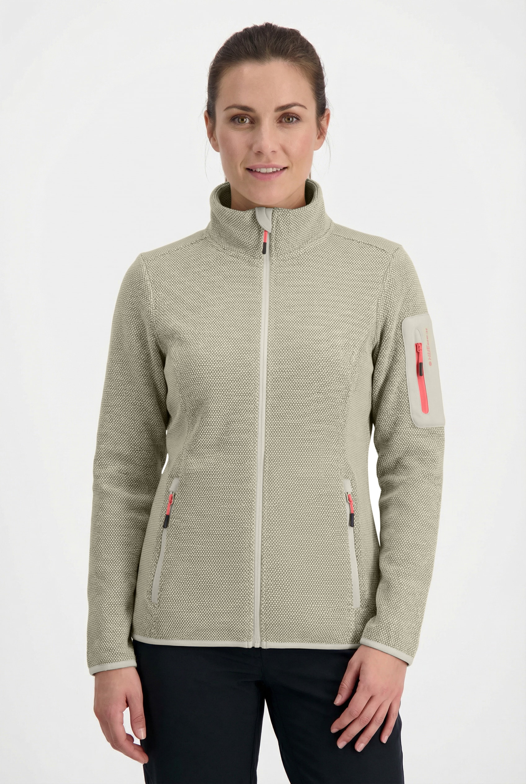 Icepeak Fleecejacke »BOWERSVILLE« mit Reißverschlusstaschen und Ärmeltasche, schnell trocknend