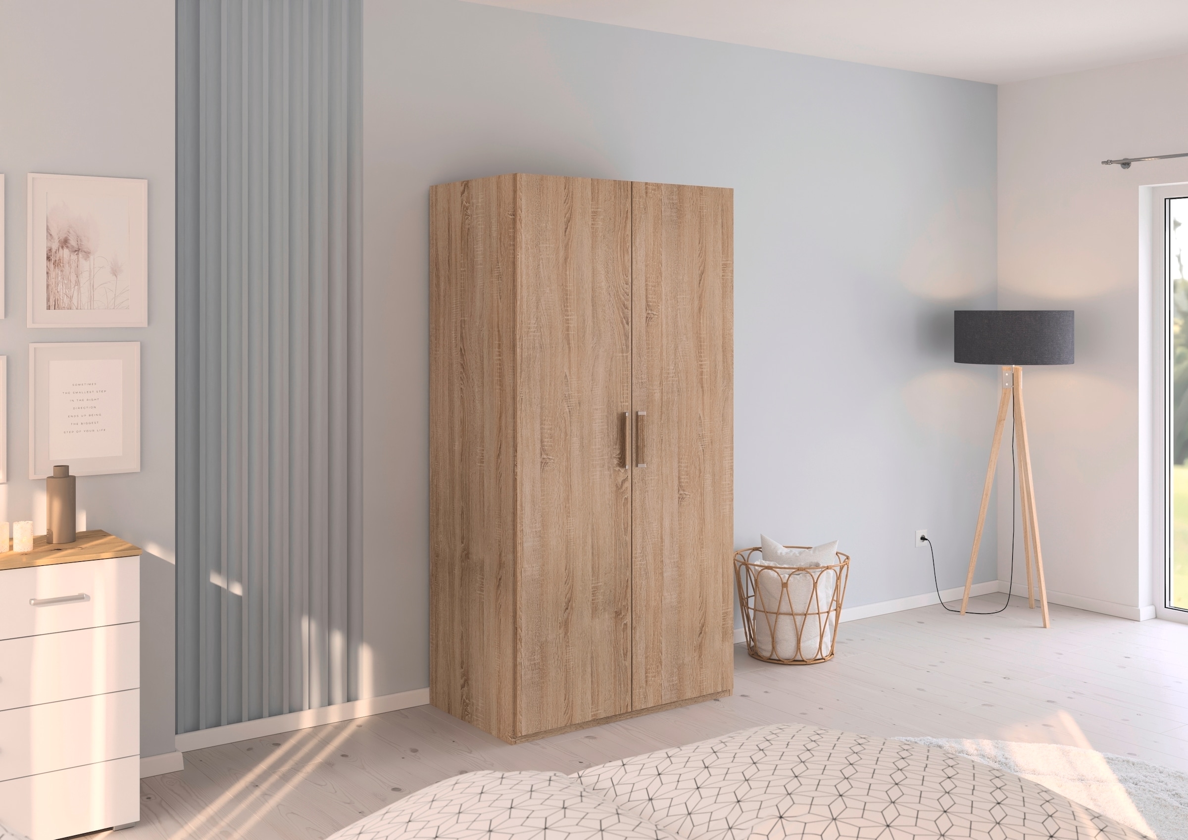 rauch Drehtürenschrank »Kleiderschrank Schrank Garderobe Schlafzimmerschrank EVELYN« in 2 Höhen 197 oder 210 cm erhältlich,  in elegantem Stil, viel Stauraum 4 Breiten und 2 Höhen MADE IN GERMANY