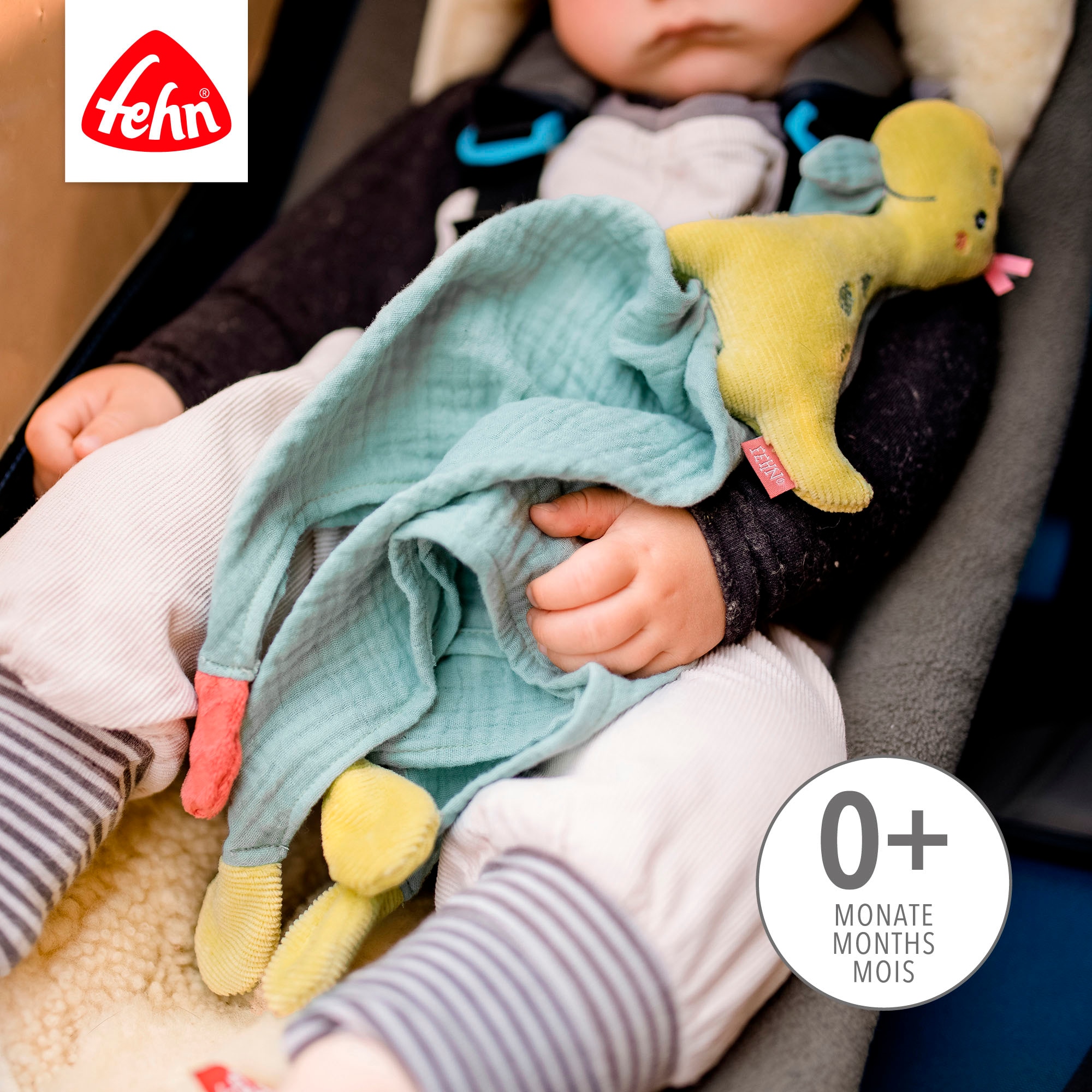 Fehn Kuscheltuch »Happy Dino, Schmusetuch«