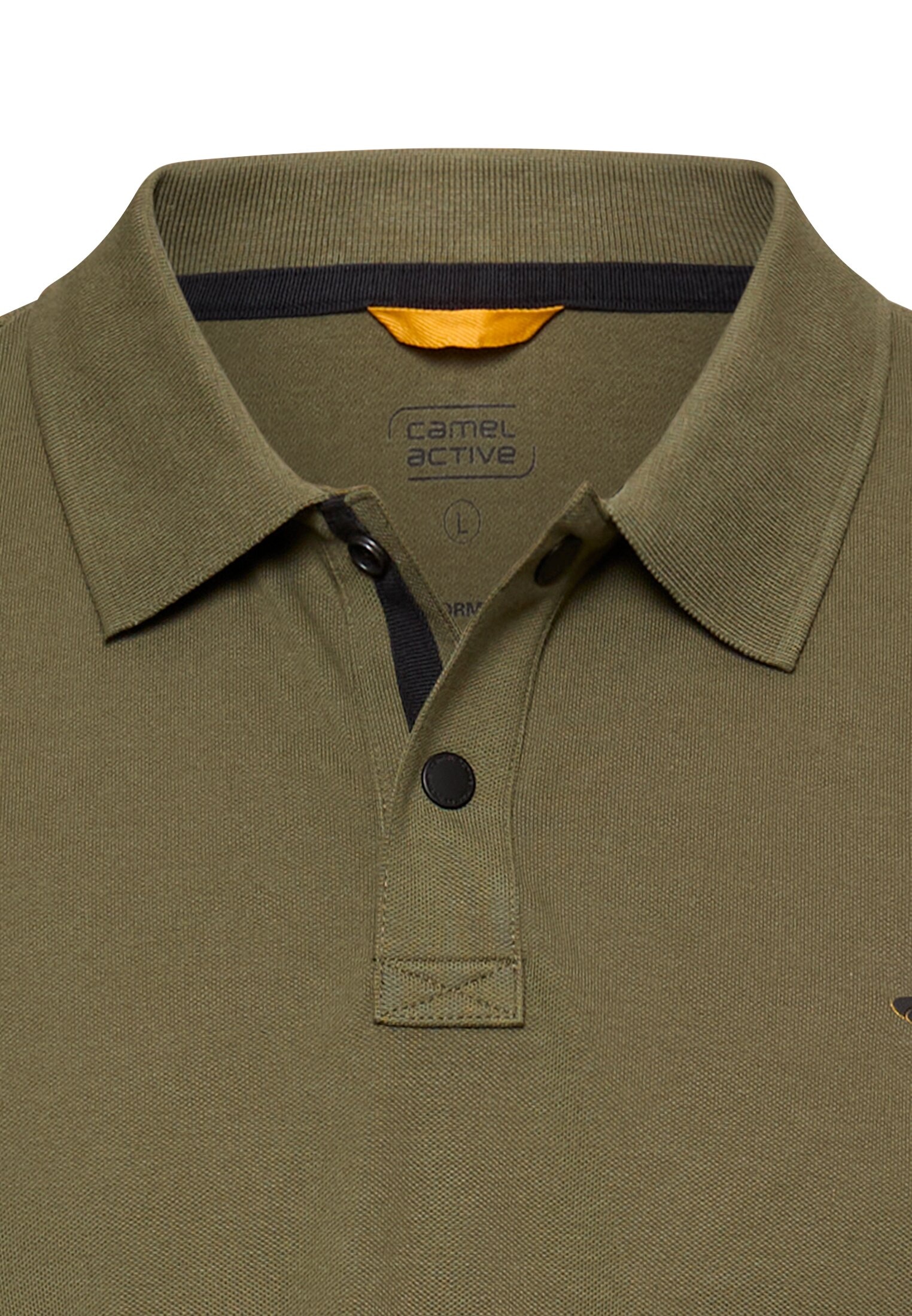 camel active Poloshirt kurzarm, mit Logo-Stickerei