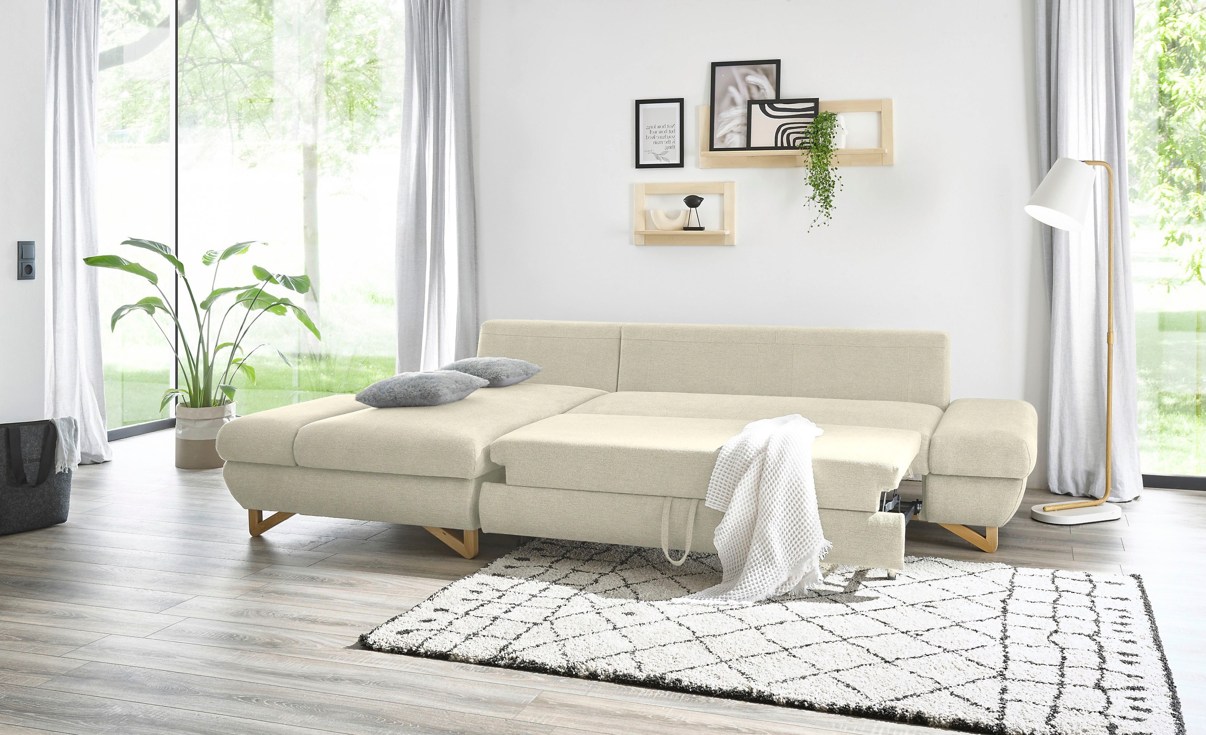 INOSIGN Schlafsofa »City/Giron«, komfortable Bettfunktion (Liegefläche 245 x 138 cm), sowie Bettkasten