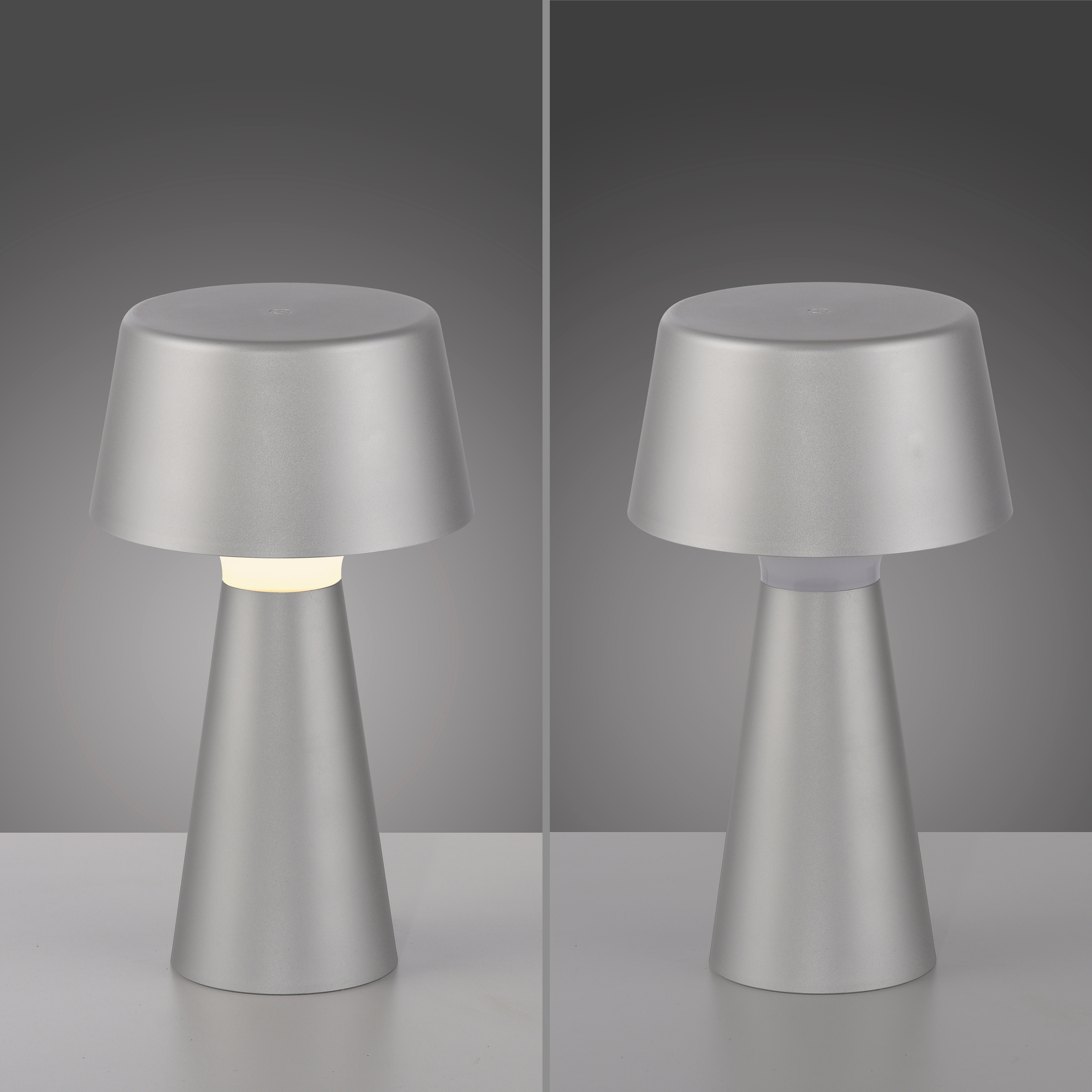 JUST LIGHT Tischleuchte »ABERA«, 1 flammig, Leuchtmittel LED-Modul | LED fest integriert, Akkuleuchte