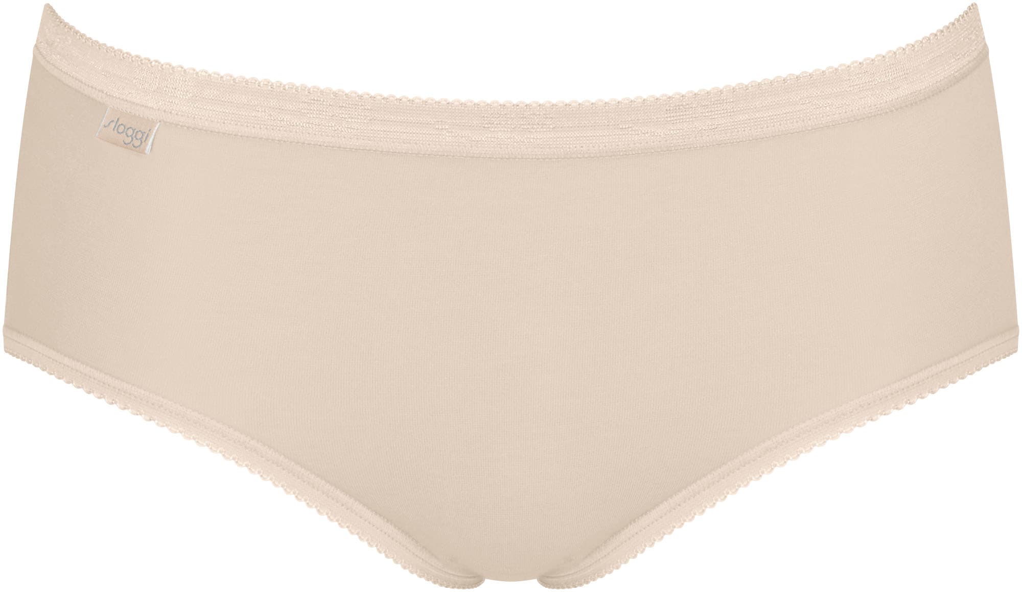 sloggi Midislip »Basic+«, (4er Pack), Baumwollmix, elastisch, weiche Nähte, bequem, feminin