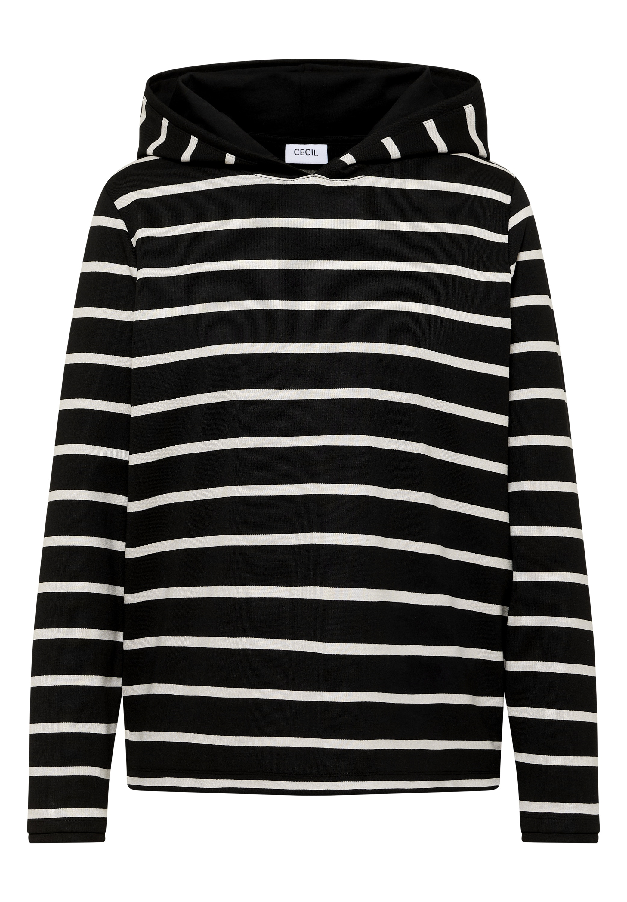 Cecil Hoodie , gestreift, mit Kapuze
