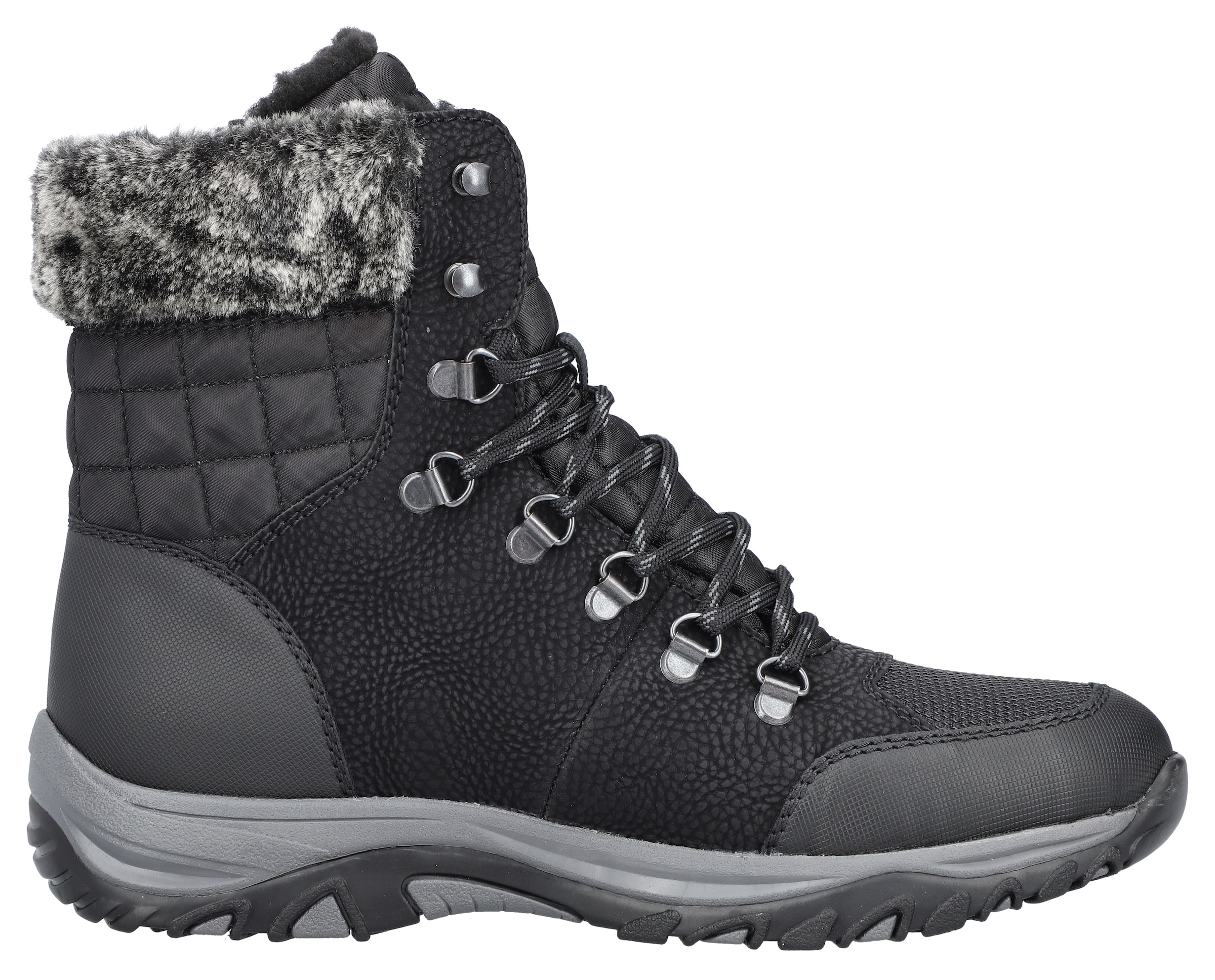 Rieker Winterboots, mit Fellimitatkragen