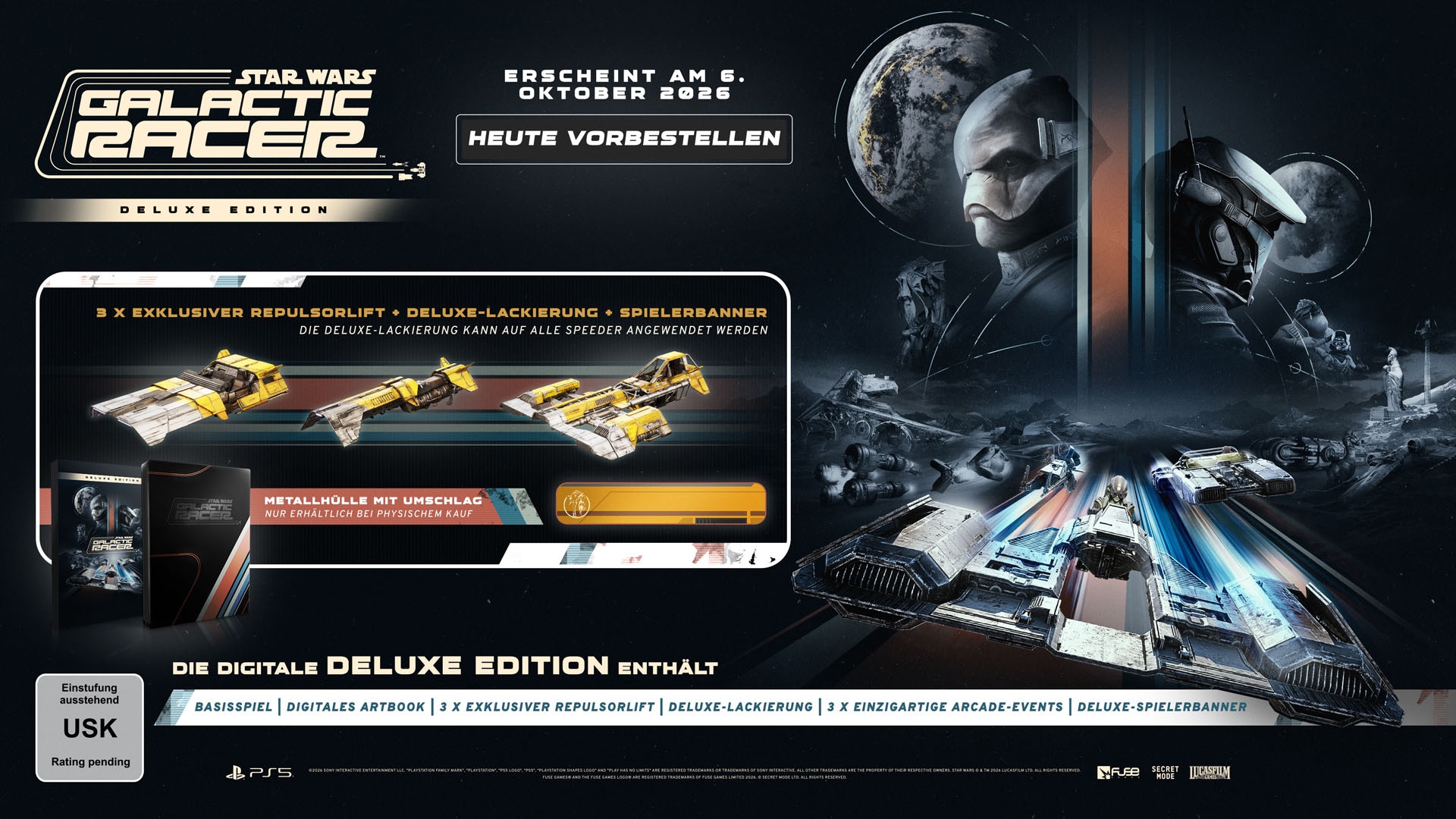 Secret Mode Spielesoftware »Star Wars: Galactic Racer Deluxe Edition« Xbox Series X