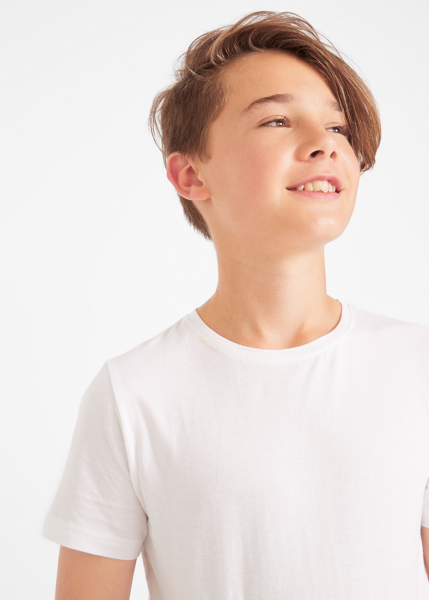 bonprix T-Shirt »T-Shirt mit Baumwolle (3er Pack)« Packung, 3 Stk. regular fit Passform, Kurzarm-Design, aus Baumwolle