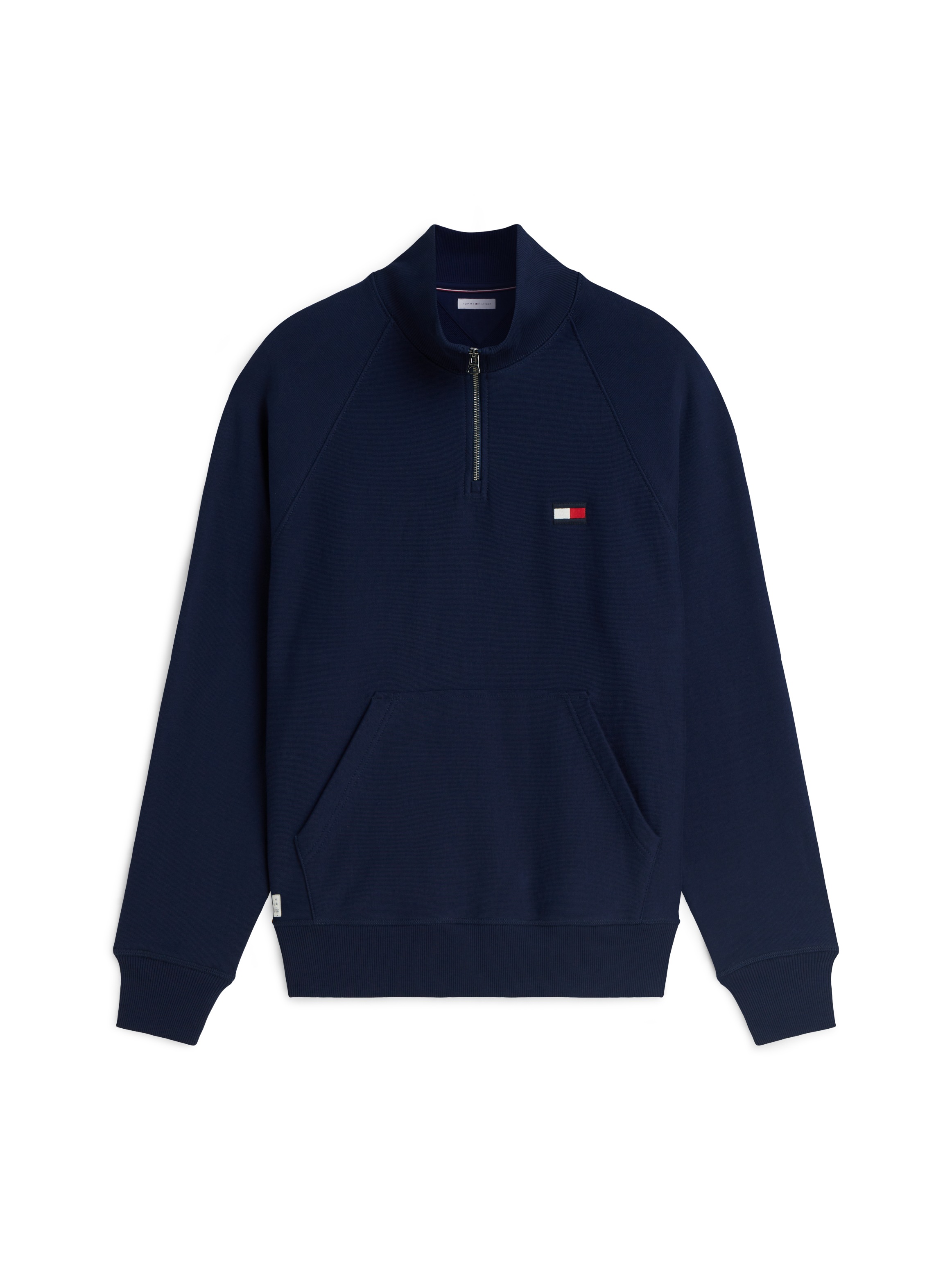 Tommy Hilfiger Sweatshirt »TOMMY FLAG ELEVATED 1/4 ZIP«, Stehkragen mit Reißverschluss
