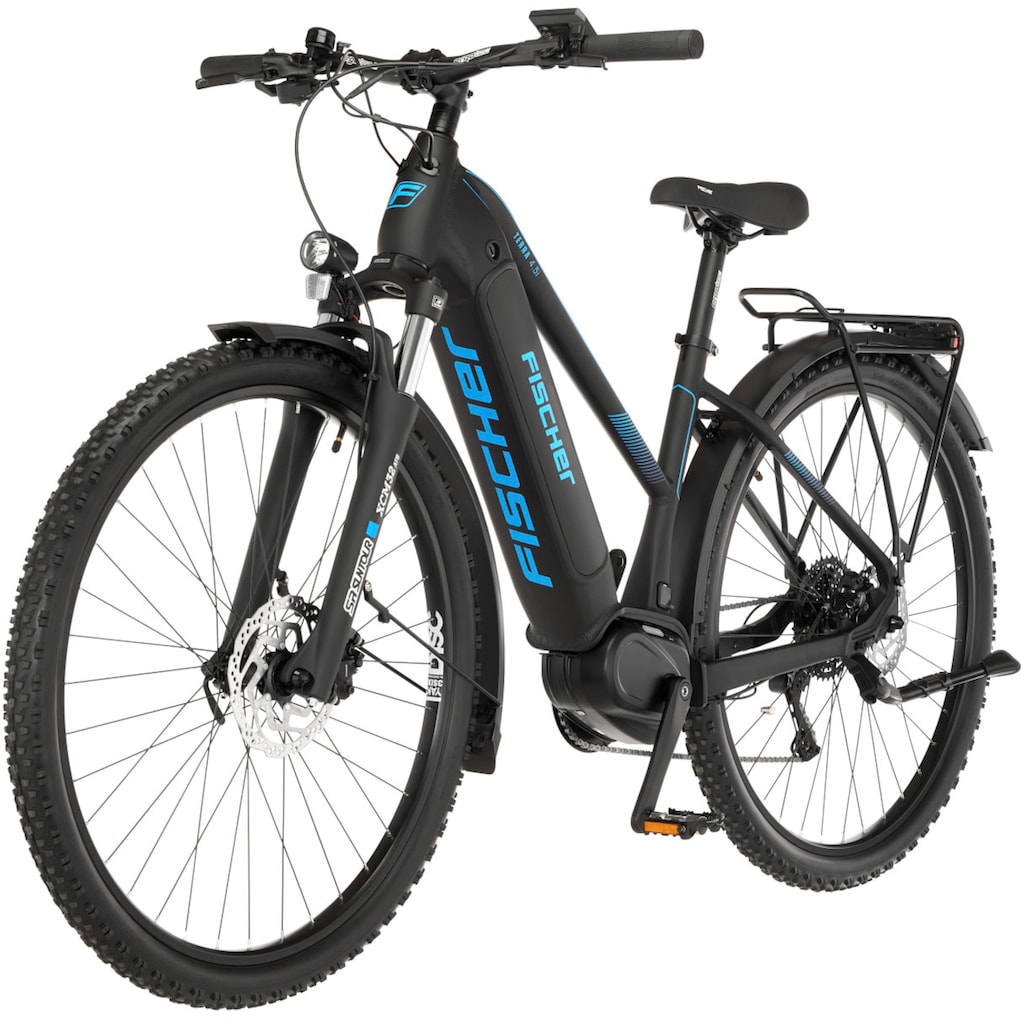 FISCHER Fahrrad E-Bike »TERRA 4.5i 522«, 10 Gang, Shimano, Deore, Mittelmotor 250 W, (mit Schloss)