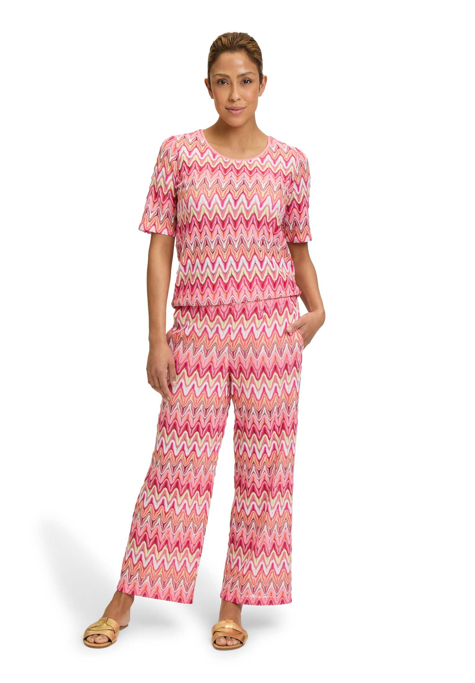 Betty Barclay T-Shirt »Spitzenshirt mit Rippbündchen«