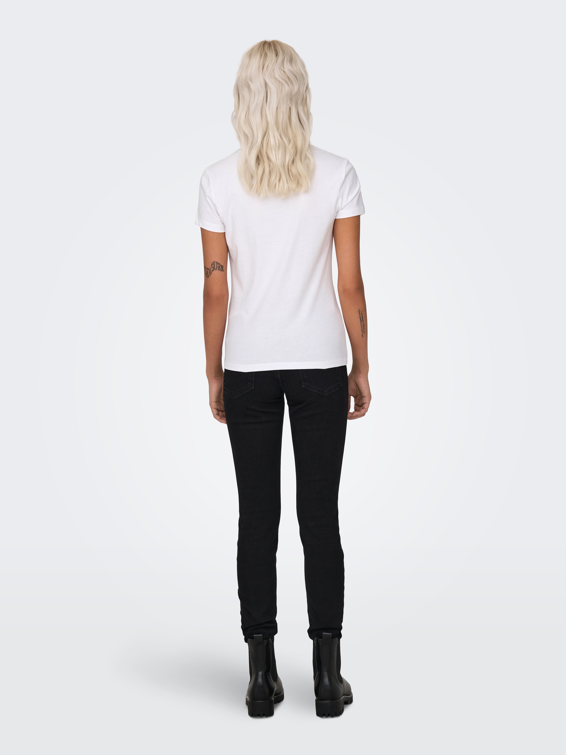 ONLY Kurzarmshirt »ONLVIBE LIFE S/S GLASSES TOP BOX JRS« Baumwolle, regular fit, Rundhals