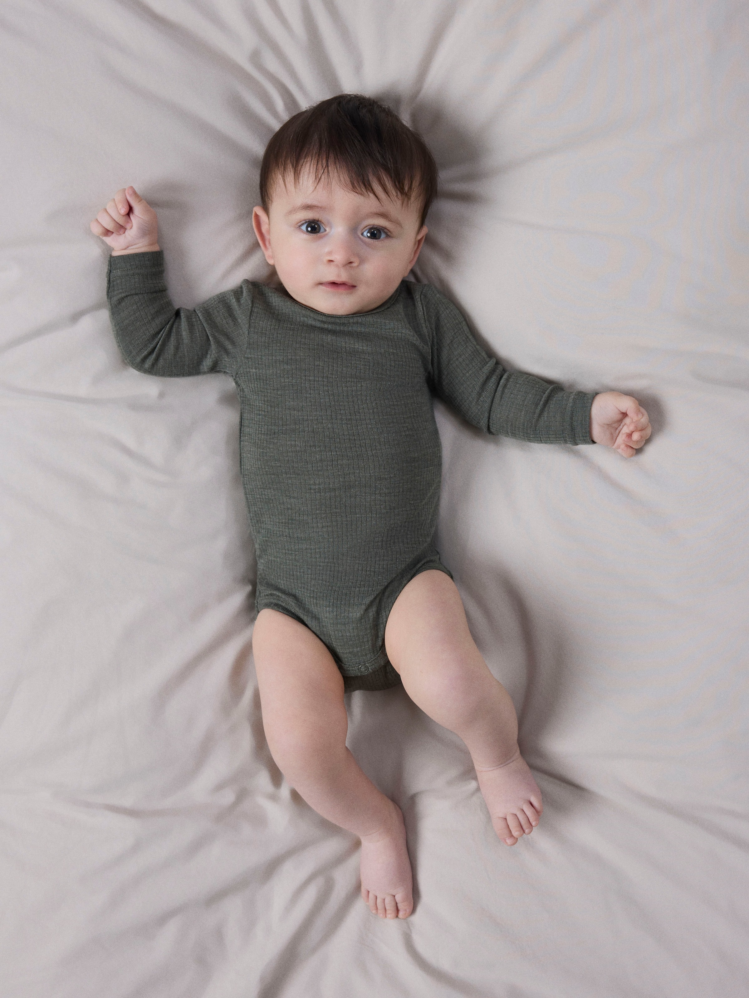 Name It Langarmbody »NBNWAX WOOL RIB LS BODY NOOS« aus reiner Merinowolle