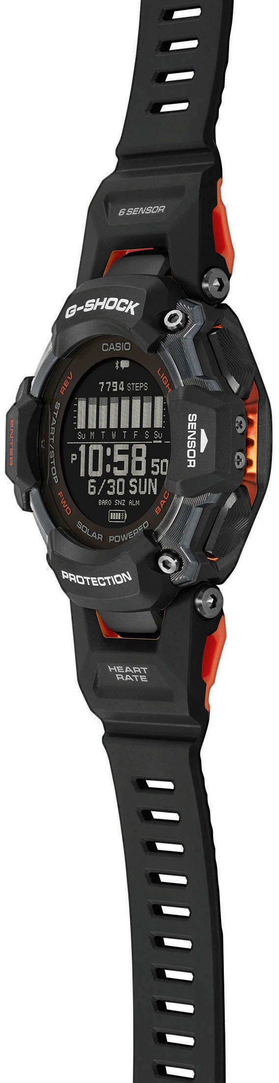 CASIO G-SHOCK Smartwatch, Solaruhr, Armbanduhr, Herrenuhr, Digitaluhr,Stoppfunktion, Weltzeit
