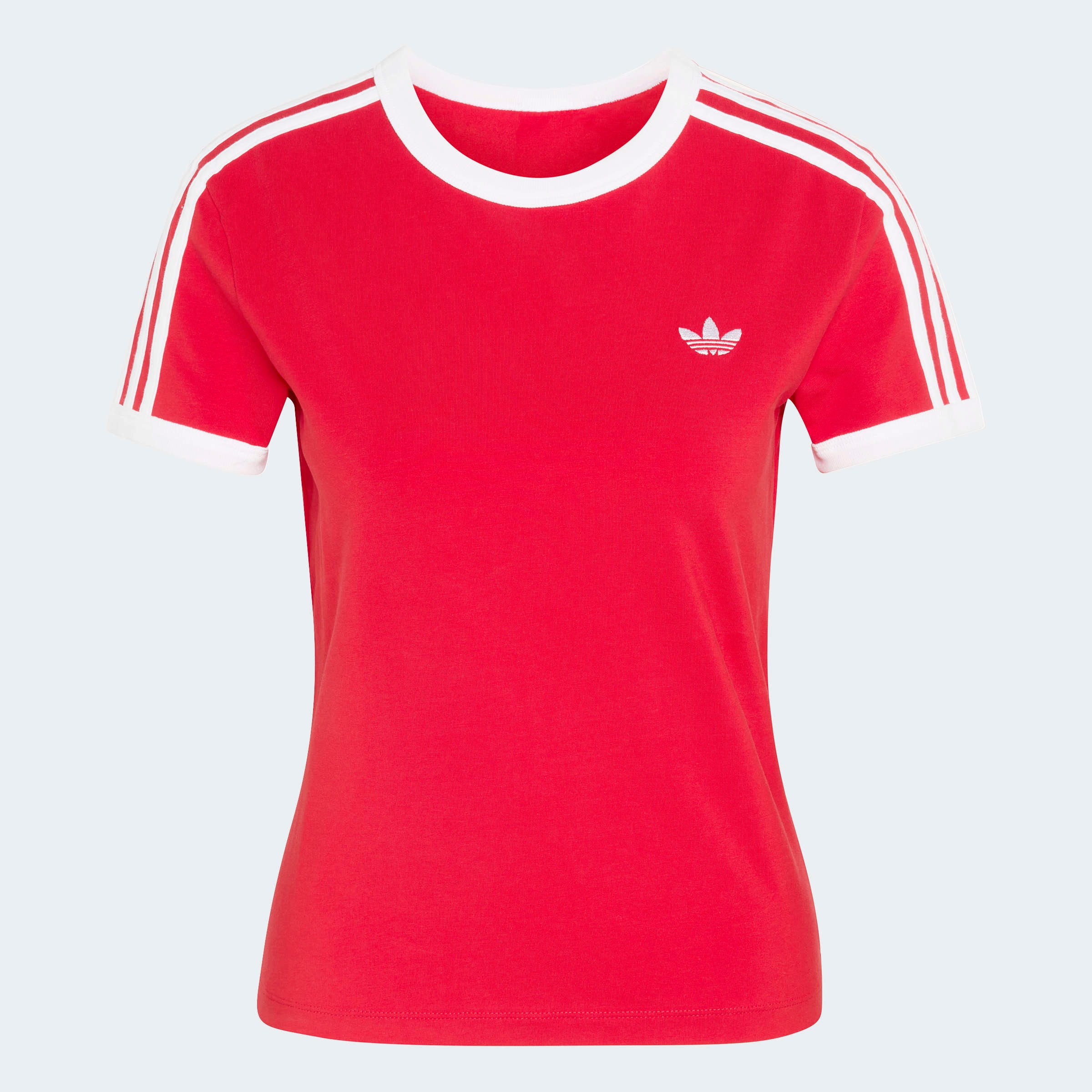 adidas Originals T-Shirt »3-STREIFEN SCHMAL GESCHNITTEN« sanft anliegende Passform, ohne Verschluss, für sportlichen Look