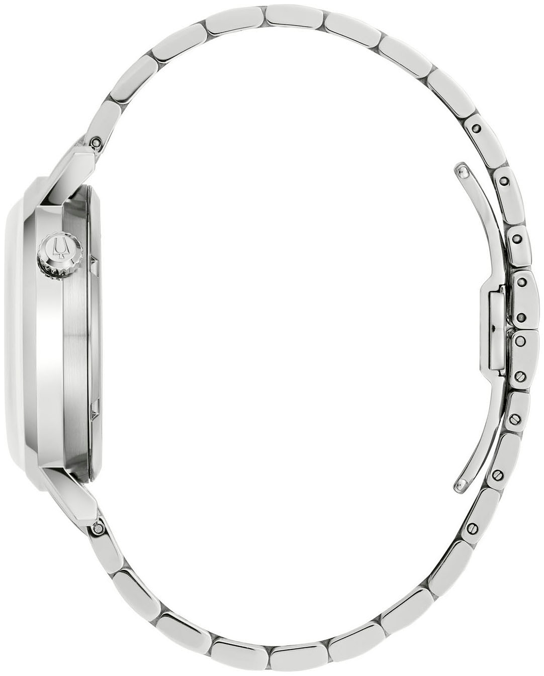 Bulova Automatikuhr, Armbanduhr, Herrenuhr, Mechanische Uhr, Edelstahlarmband, analog
