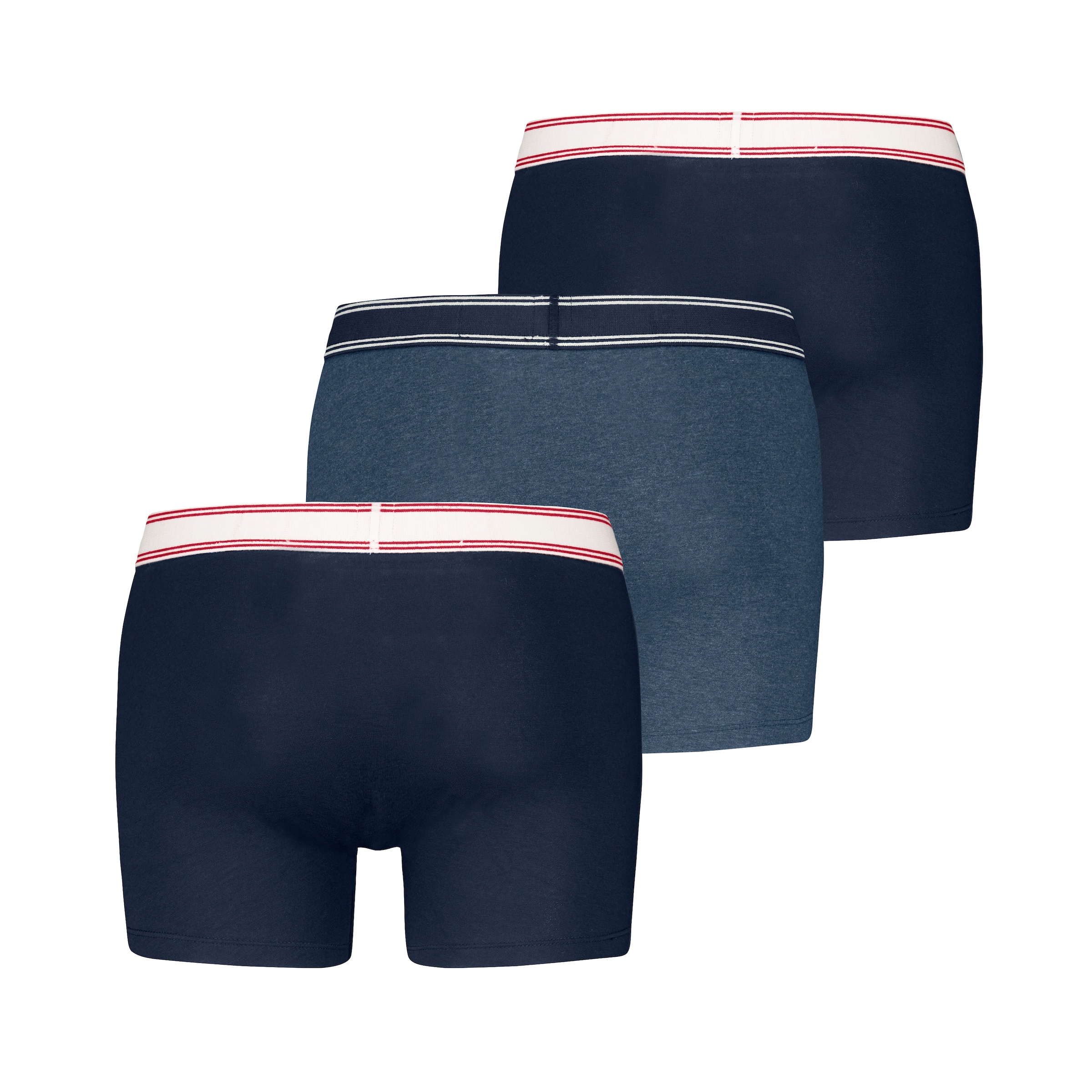 Levi's® Boxershorts »LEVIS MEN REMASTERED BOXER BRIEF 3P ECOM«, (3er Set), mit coolen Kontrastnähten