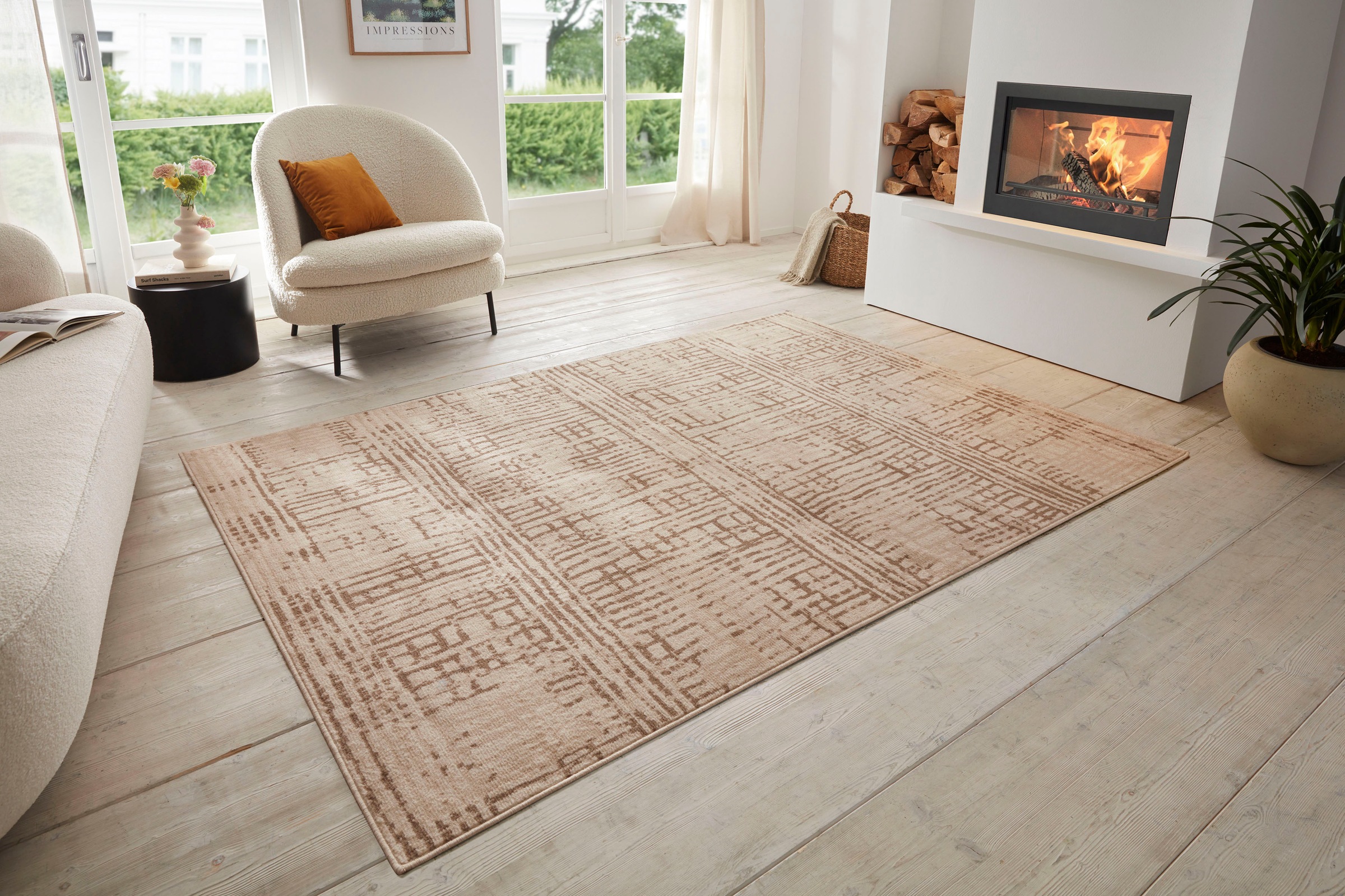 HANSE Home Teppich »Sole«, rechteckig, 8 mm Höhe, Kurzflor, Läufer, Vintage, Wohnzimmer, Schlafzimmer, Esszimmer, Flur