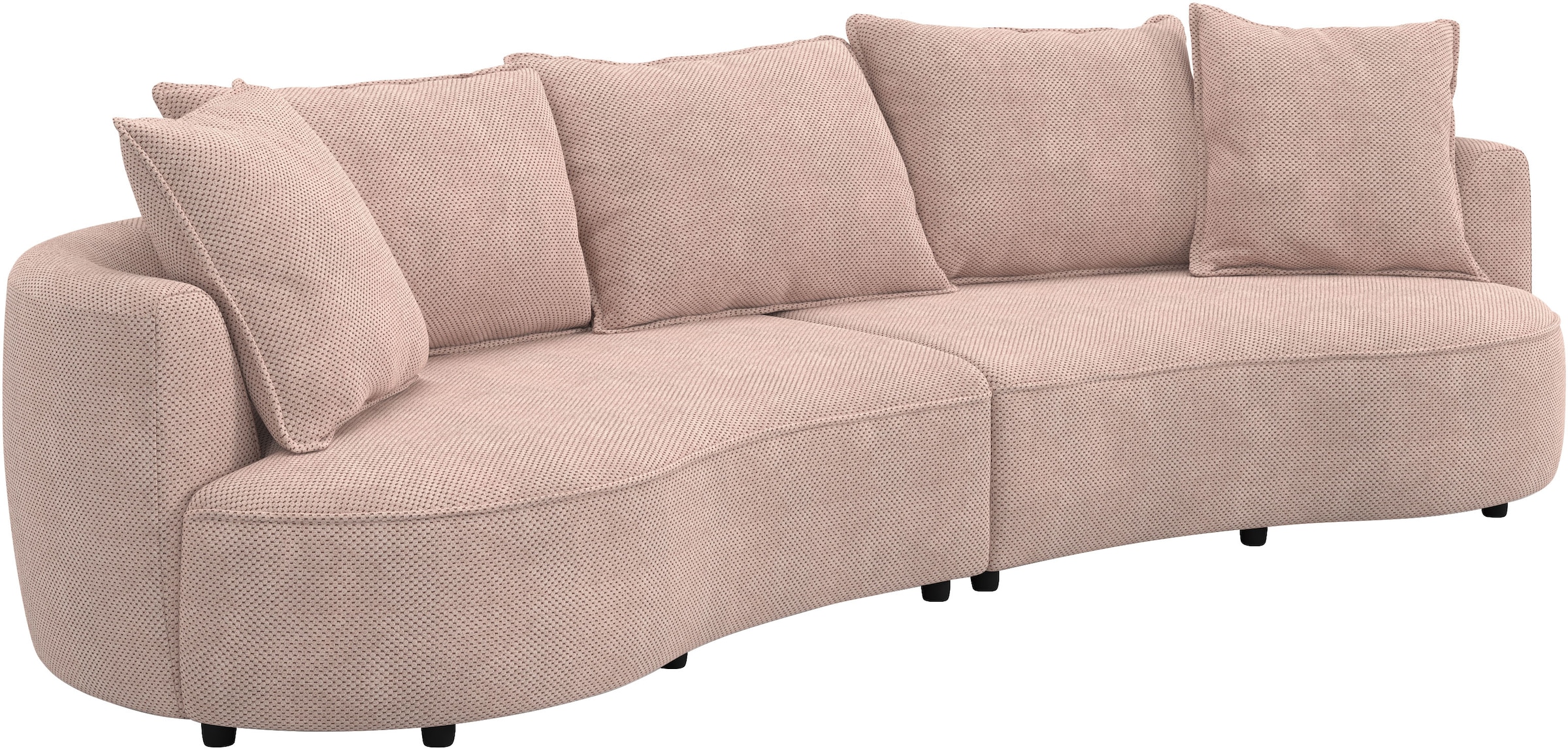 OTTO home Loungesofa »Sana, Breite 296 cm« Loungesofa mit Wellenunterfederung