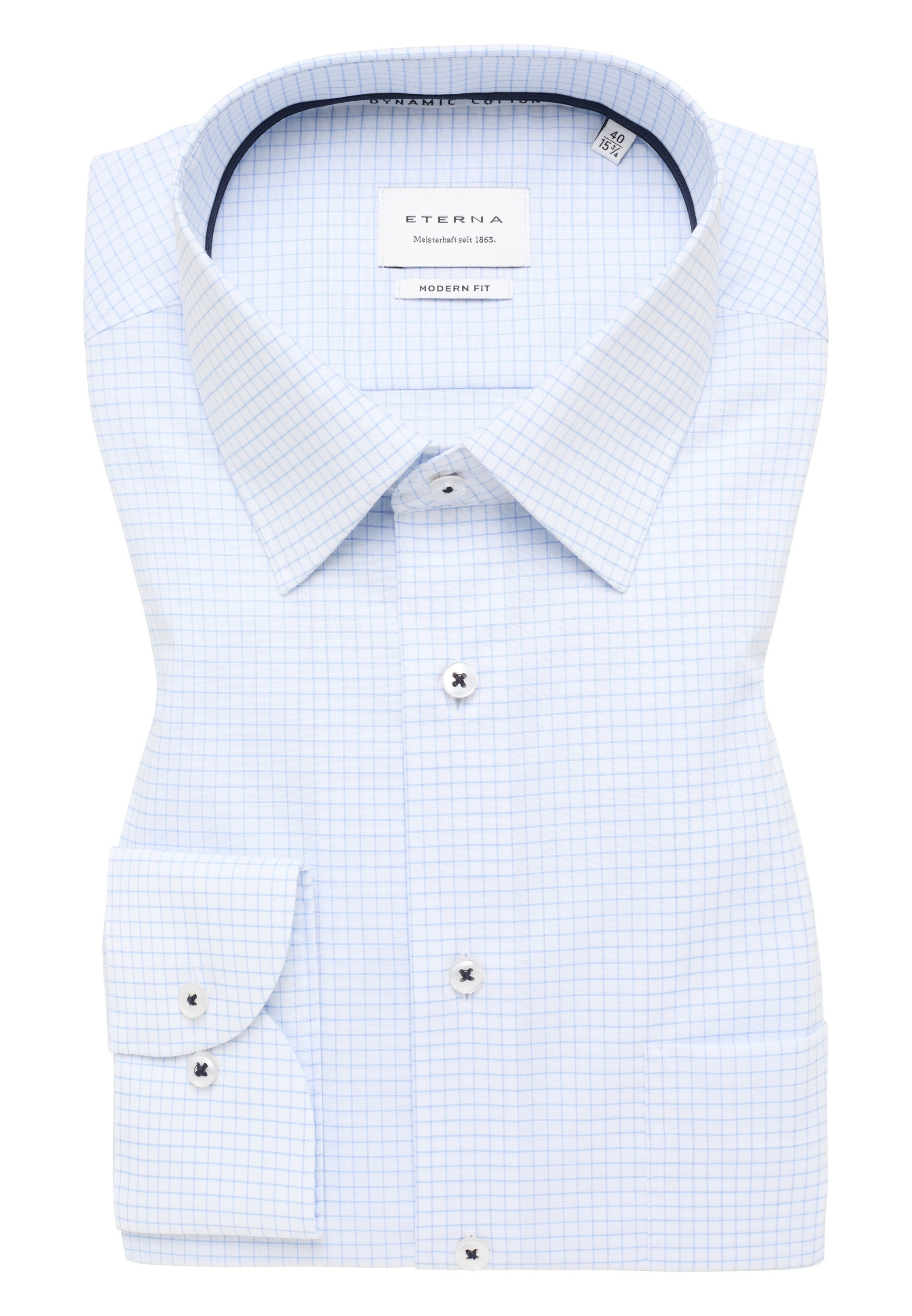 Eterna Langarmhemd »MODERN FIT« NON IRON (bügelfrei)