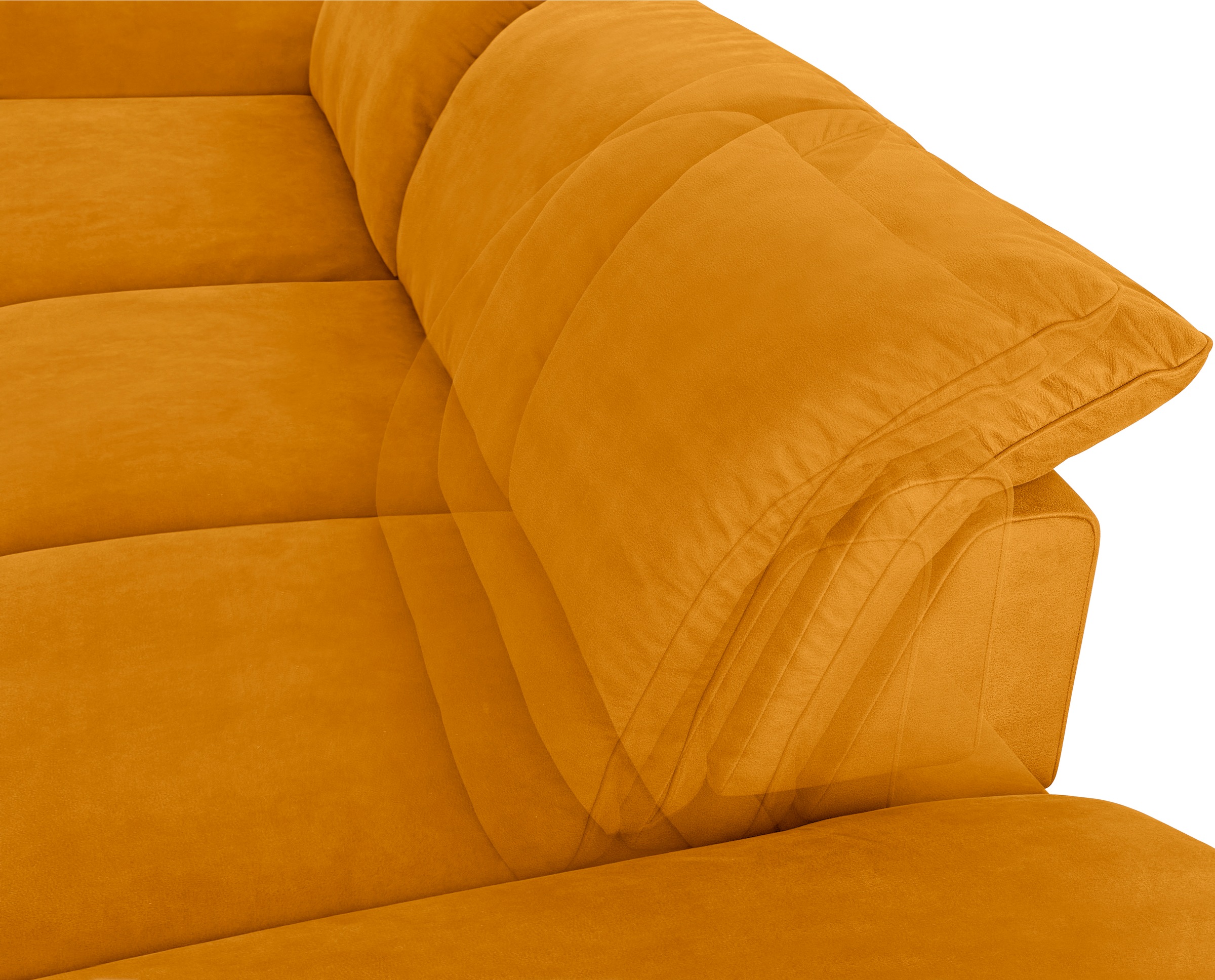 W.SCHILLIG Ecksofa »enjoy&MORE, Designsofa, bequem, zeitlos und elegant, L-Form«, mit Sitztiefenverstellung, Füße silber matt, Breite 340 cm