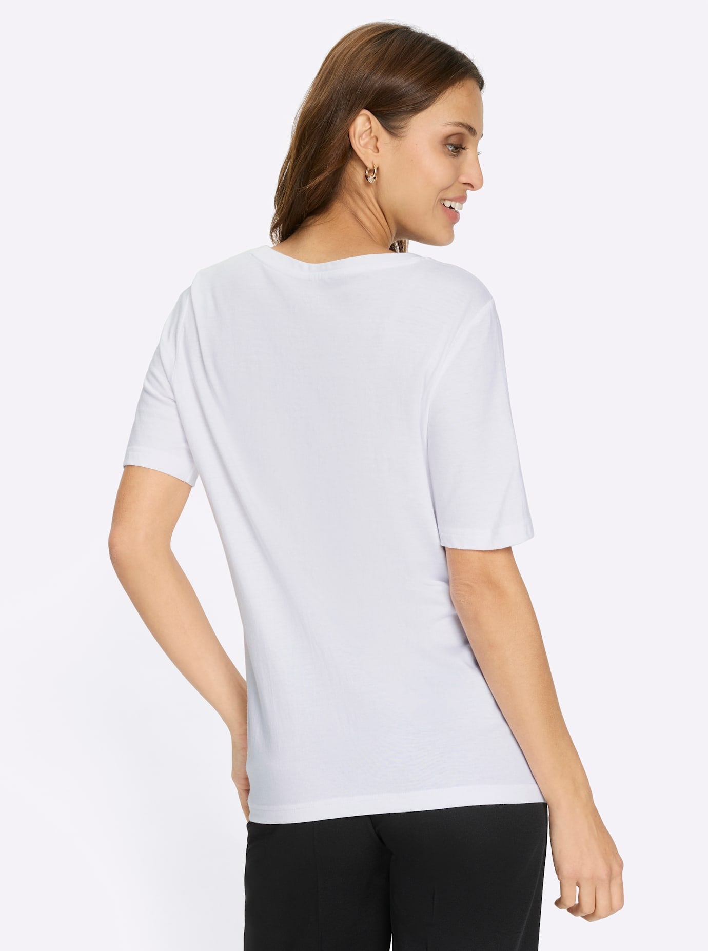 Lady Rundhalsshirt »Rundhals-Shirt« 1 tlg.