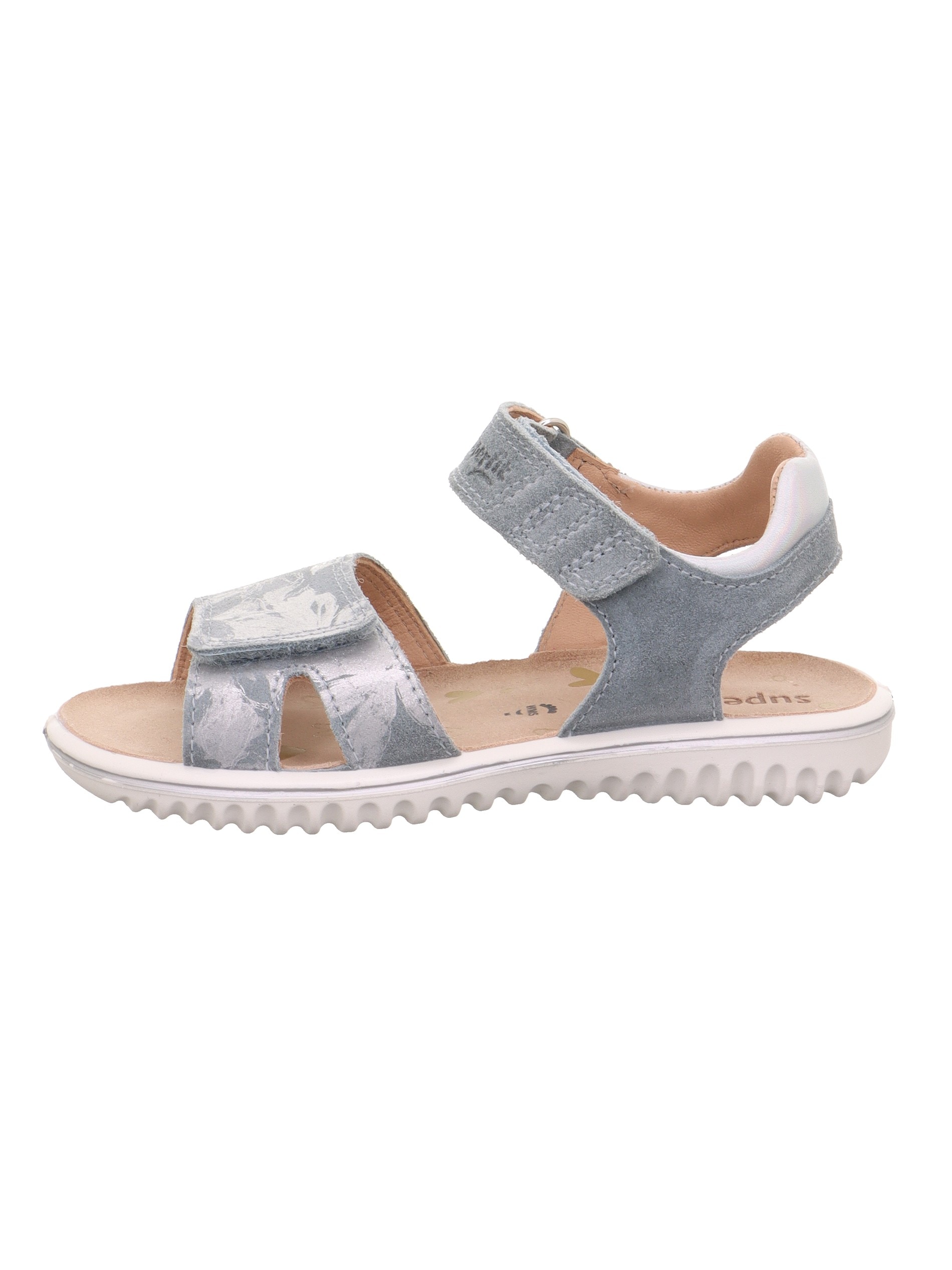 Superfit Sandale »SPARKLE WMS: mittel«  Klett-Sandalette mit Leomuster, Größenschablone zum Download