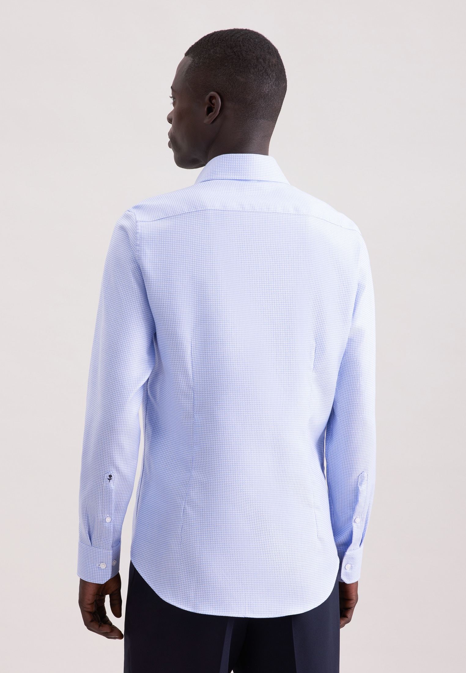 seidensticker Businesshemd »Schwarze Rose« Slim 1/1 Extra lang Kentkragen Struktur