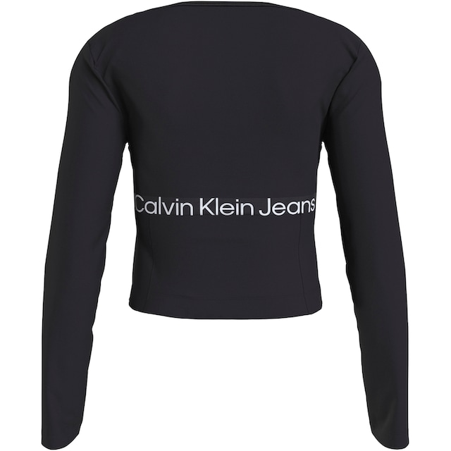 Calvin Klein Jeans T-Shirt »LOGO ELASTIC MILANO LS TOP« bestellen bei OTTO