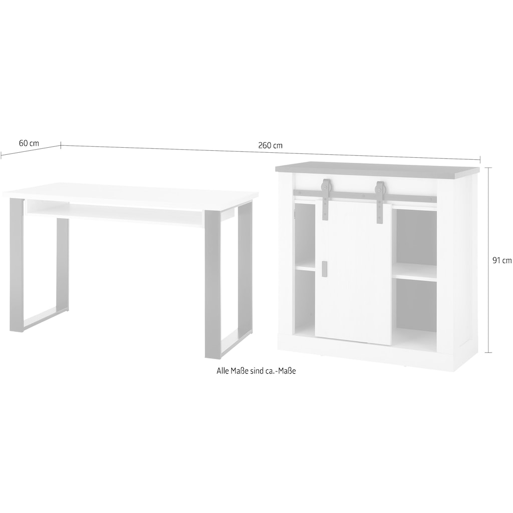 Home affaire Schrank-Set »SHERWOOD«, (2 St.)