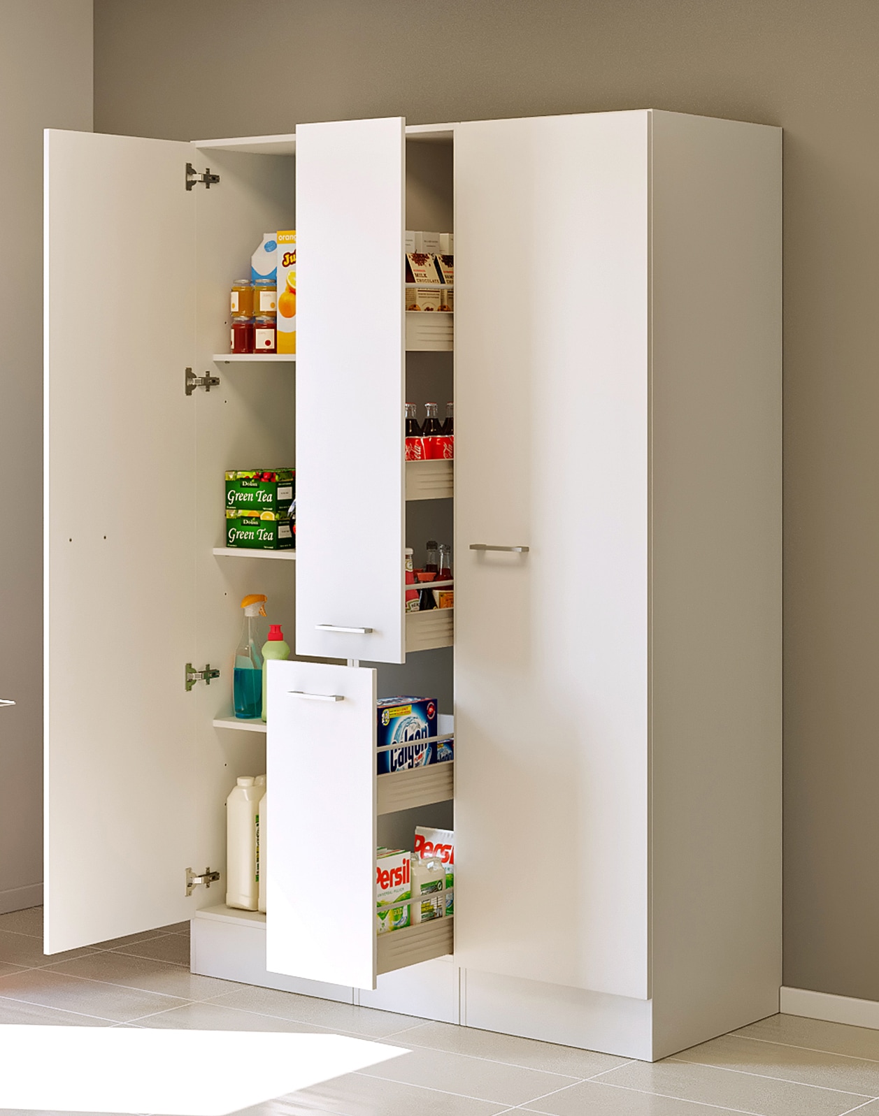 Flex-Well Mehrzweckschrank-Set »L-130-803-000-Lucca«, (Komplett-Set), Gesamtbreite 130 cm