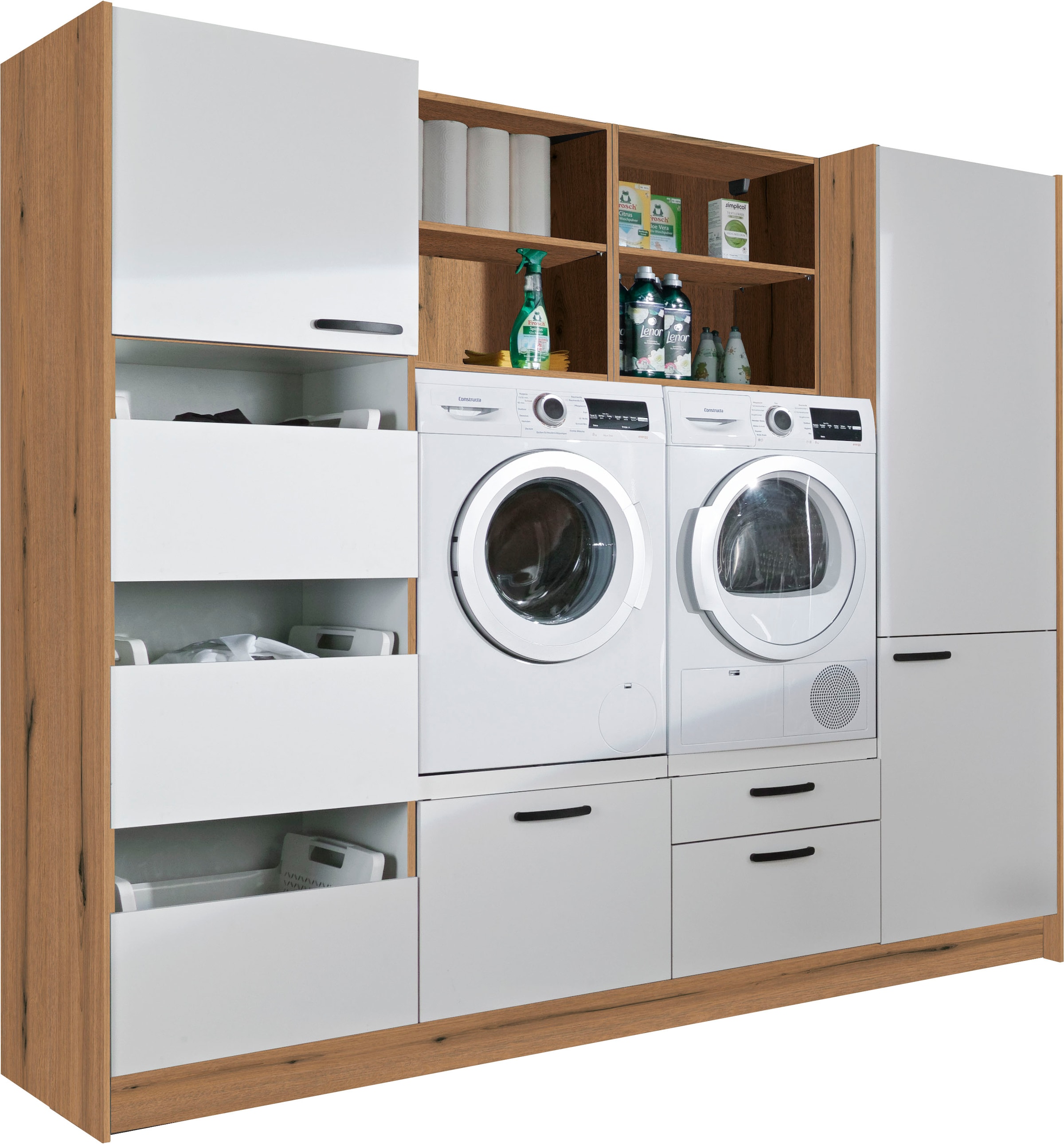 Express Küchen Schrank-Set »Arta« Komplett-Set, ohne Geräte, vormontiert, mit Soft-Close-Funktion, Stellbreite 245 cm, 9 Stk. tlg.