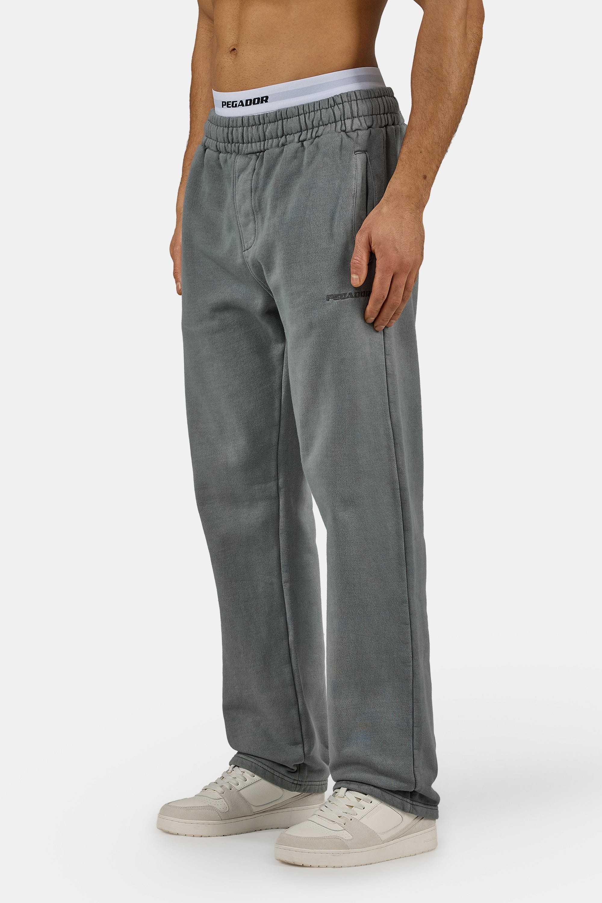 PEGADOR Sweathose »Logo Wide Sweat Pants«  Baumwollmischung, weit