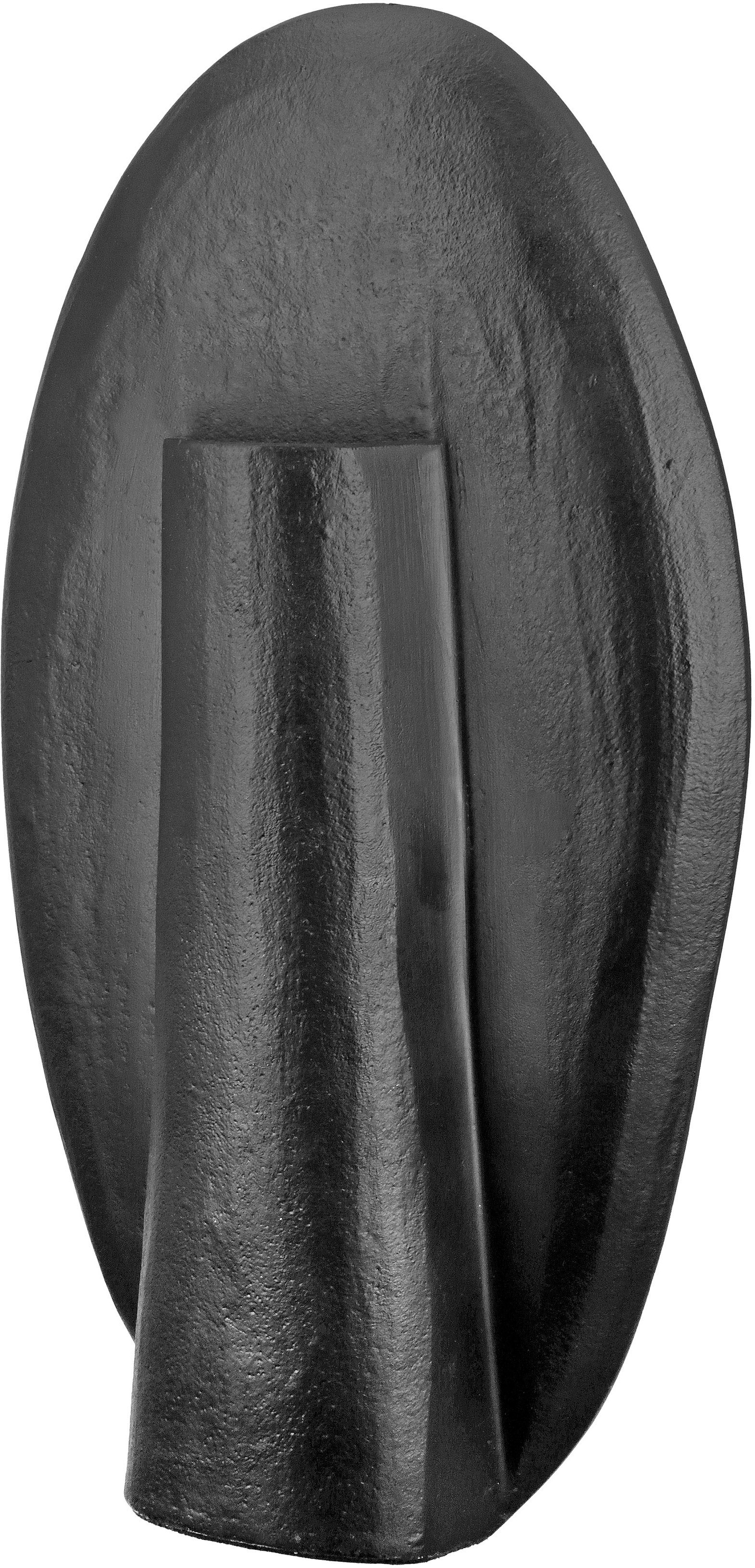 GILDE Dekovase »Face«, (1 St.), Vase aus Aluminium, Dekoobjekt