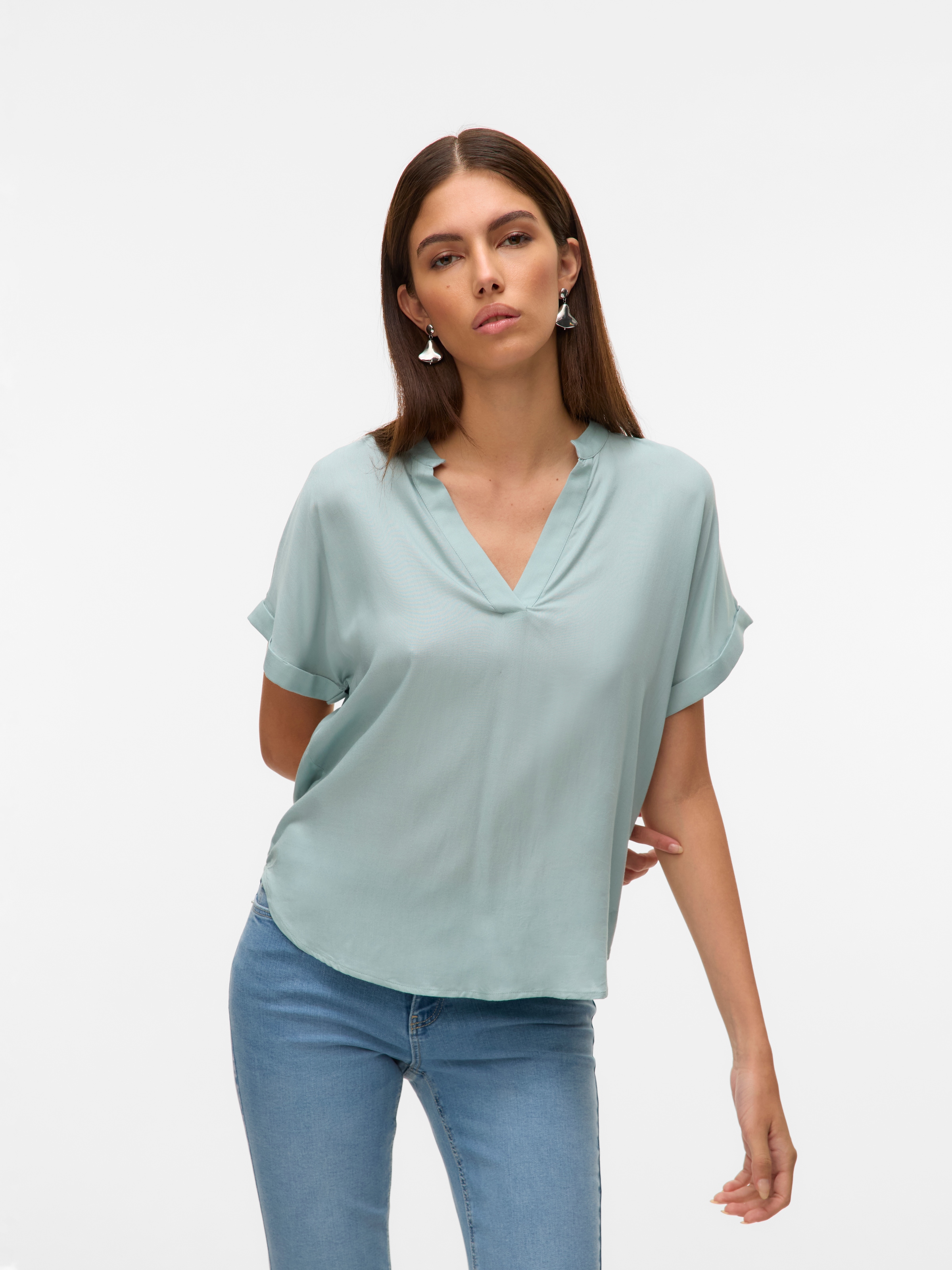 Vero Moda Shirtbluse »VMBEAUTY SS TOP GA NOOS« Viskose, regular fit