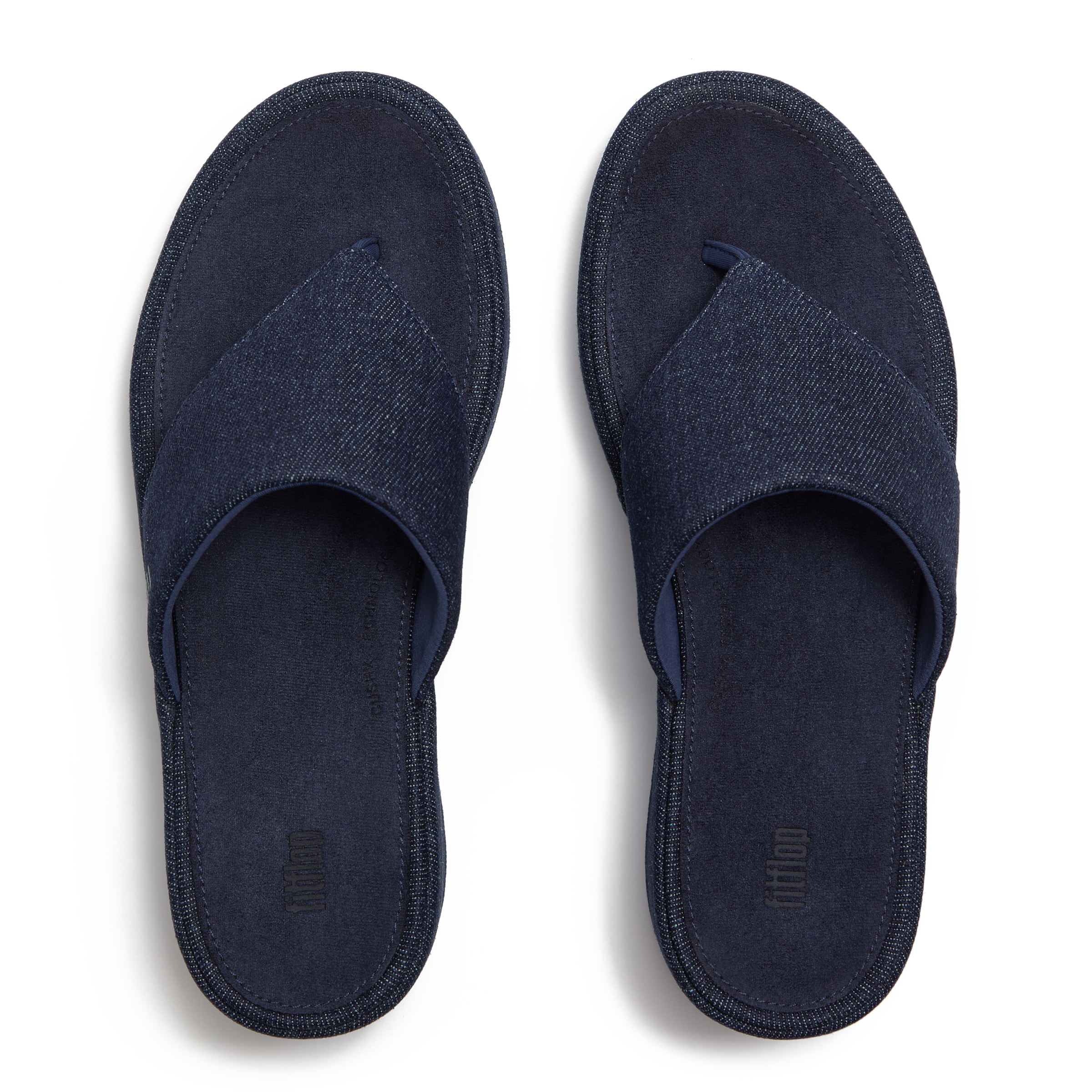 Fitflop Dianette »PLATFFORMS DENIM WEDGE TOE-POST SANDALS«  Plateau, Zehensteg, Sommerschuh mit weichem Zehensteg