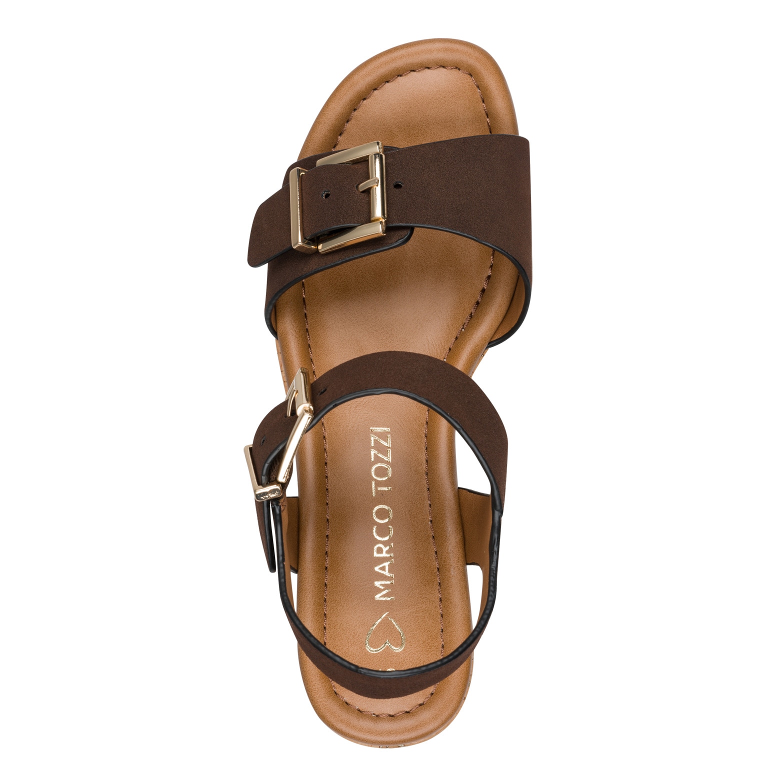 MARCO TOZZI Sandalette  Plateau, Riemchensandale mit zwei verstellbaren Schnallen