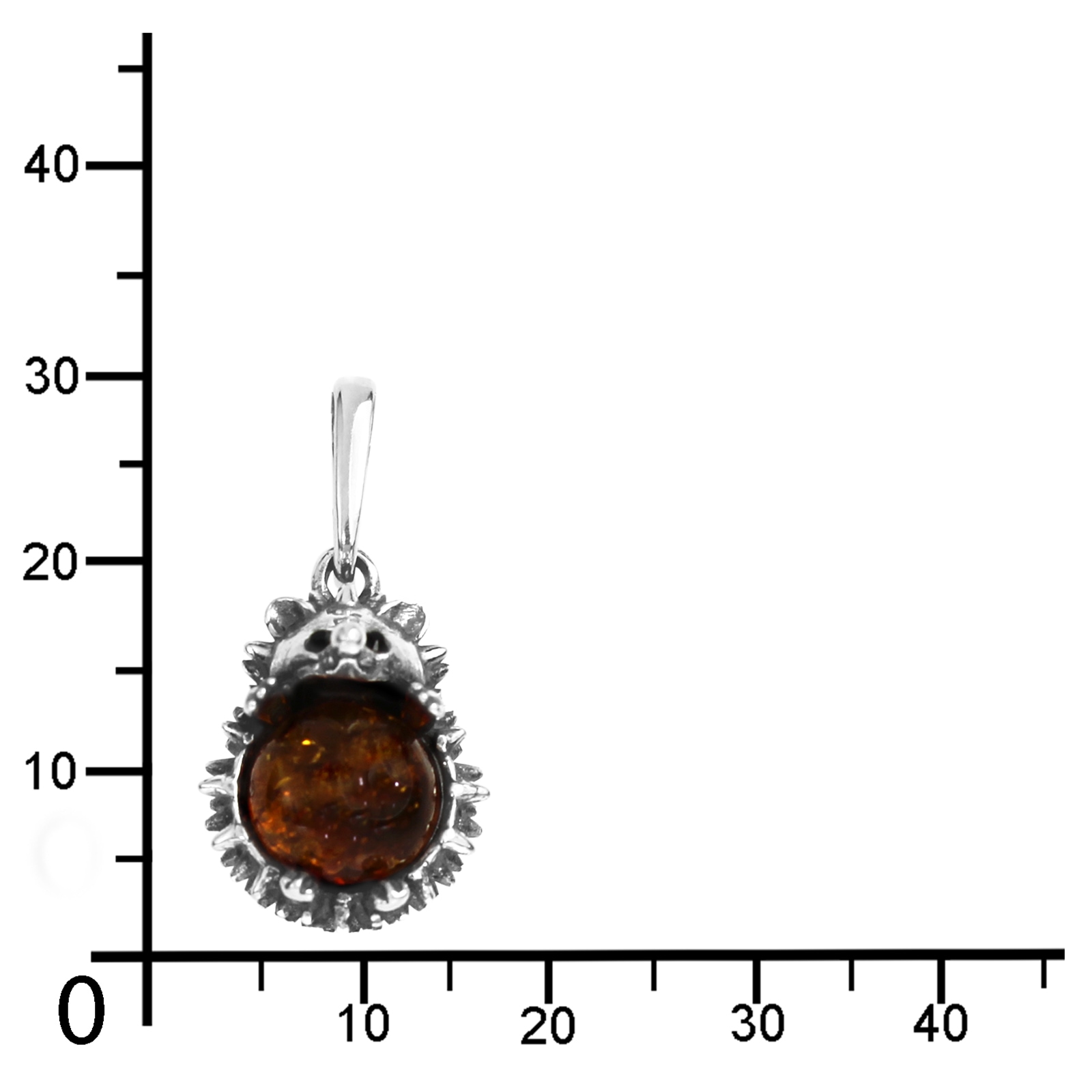 OSTSEE-SCHMUCK Kettenanhänger »- Igel - Silber 925/000 - Bernstein«