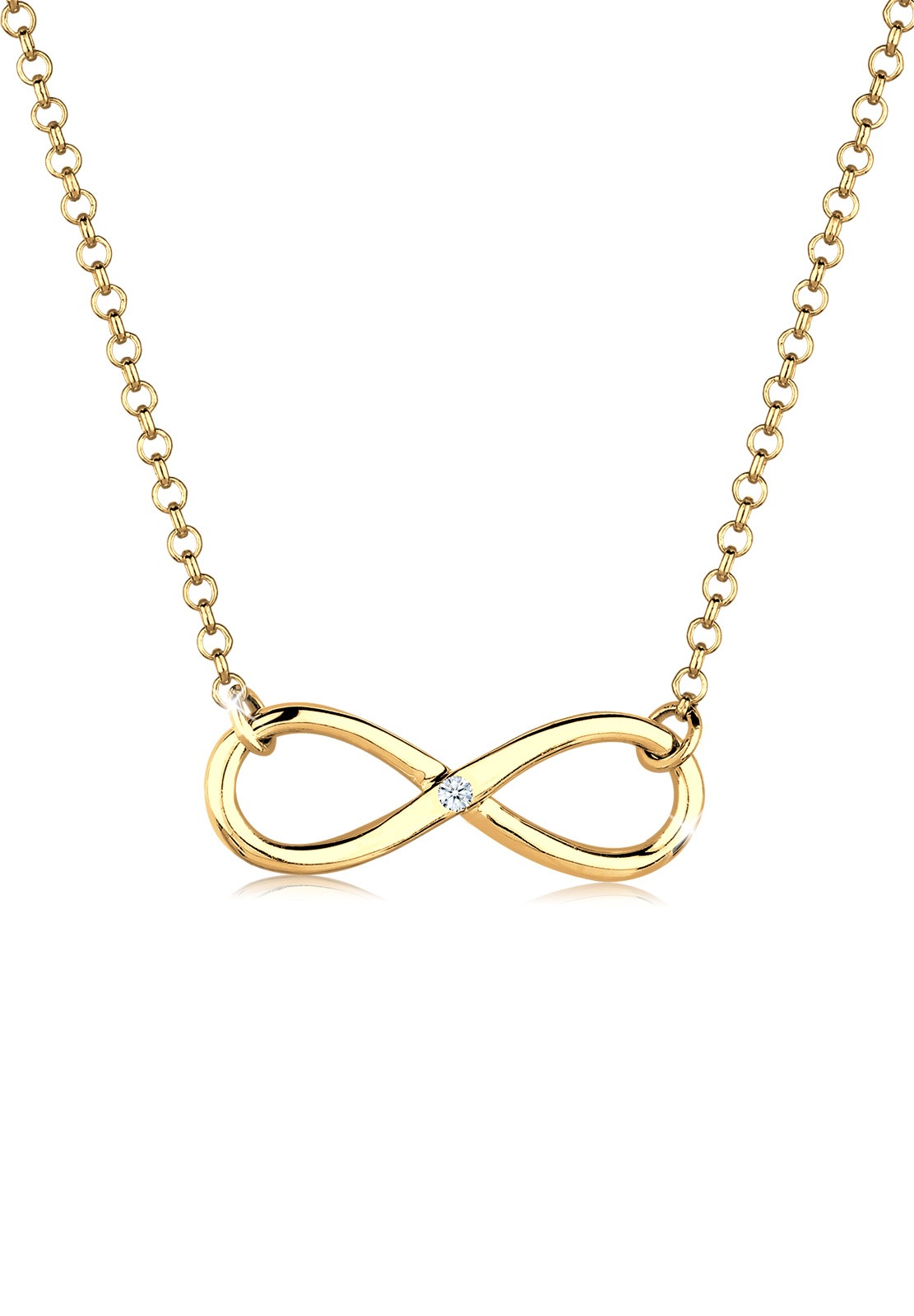 Diamore Collierkettchen »Infinity Pure Diamant (0.03 ct.) 925 Silber«