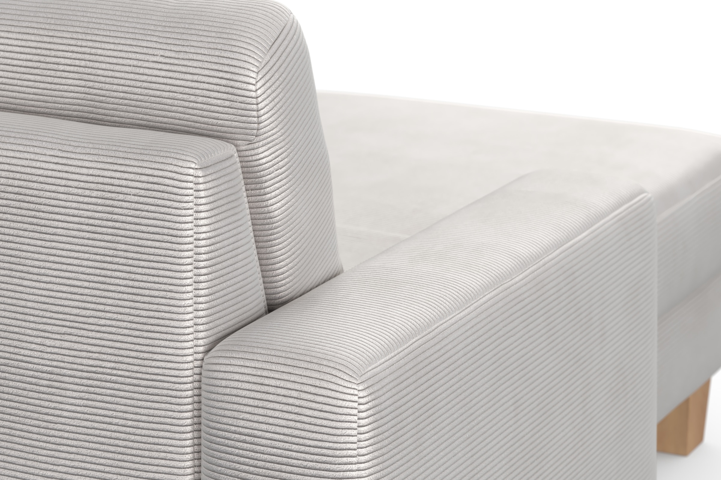 Home affaire Wohnlandschaft »Summer U-Form« mit oder ohne Bettfunktion und Bettkasten, Cord-Bezug